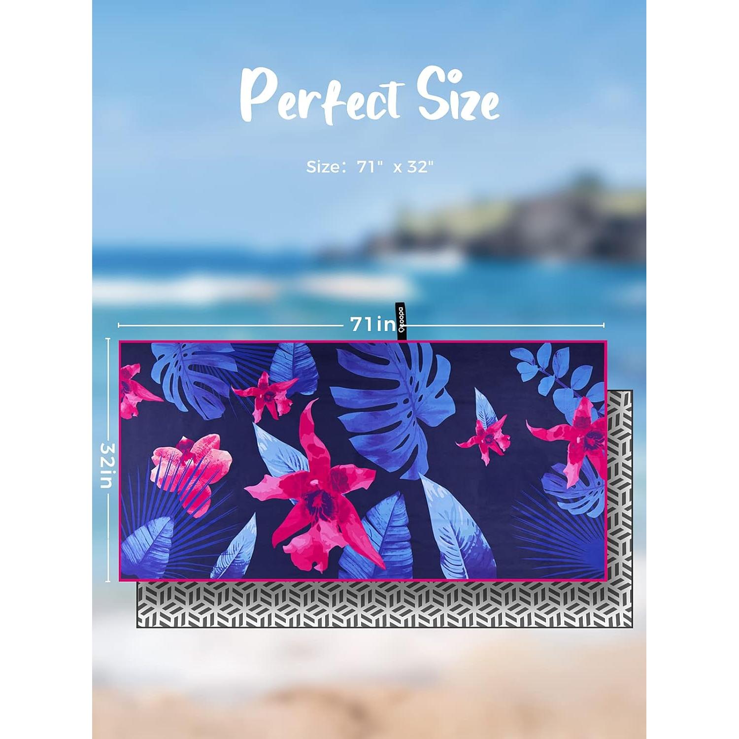 Toalla de Playa Microfibra OCOOPA Extra Grande 180x81cm Secado Rápido