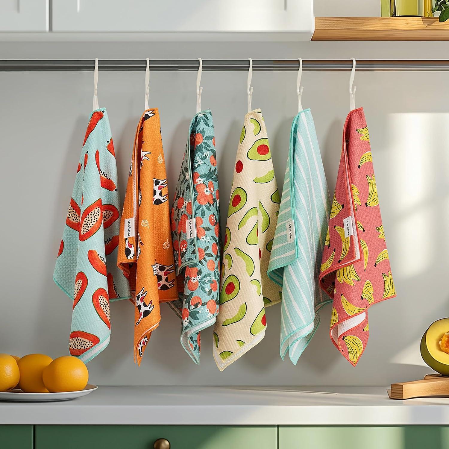 Juego de 2 Toallas de Cocina Waffle RECYCO 40.6x71.1cm