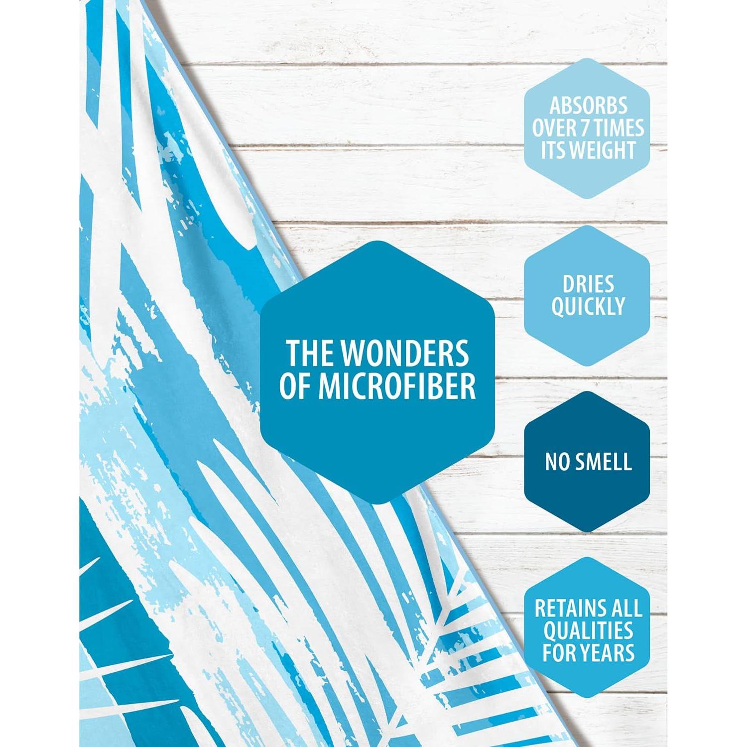 Toalla de Playa Microfibra Venture 4TH Ocean Vibe 198x89 cm