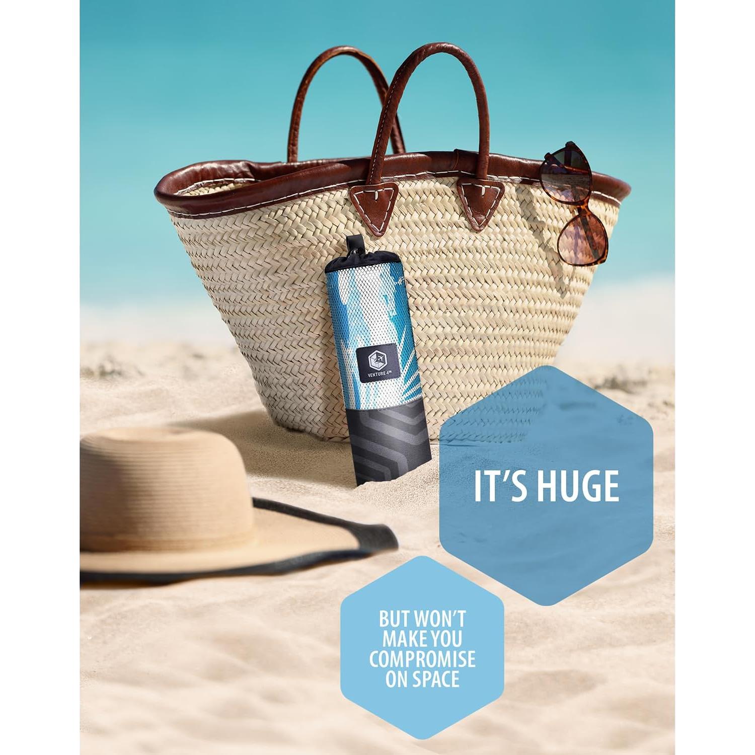 Toalla de Playa Microfibra Venture 4TH Ocean Vibe 198x89 cm