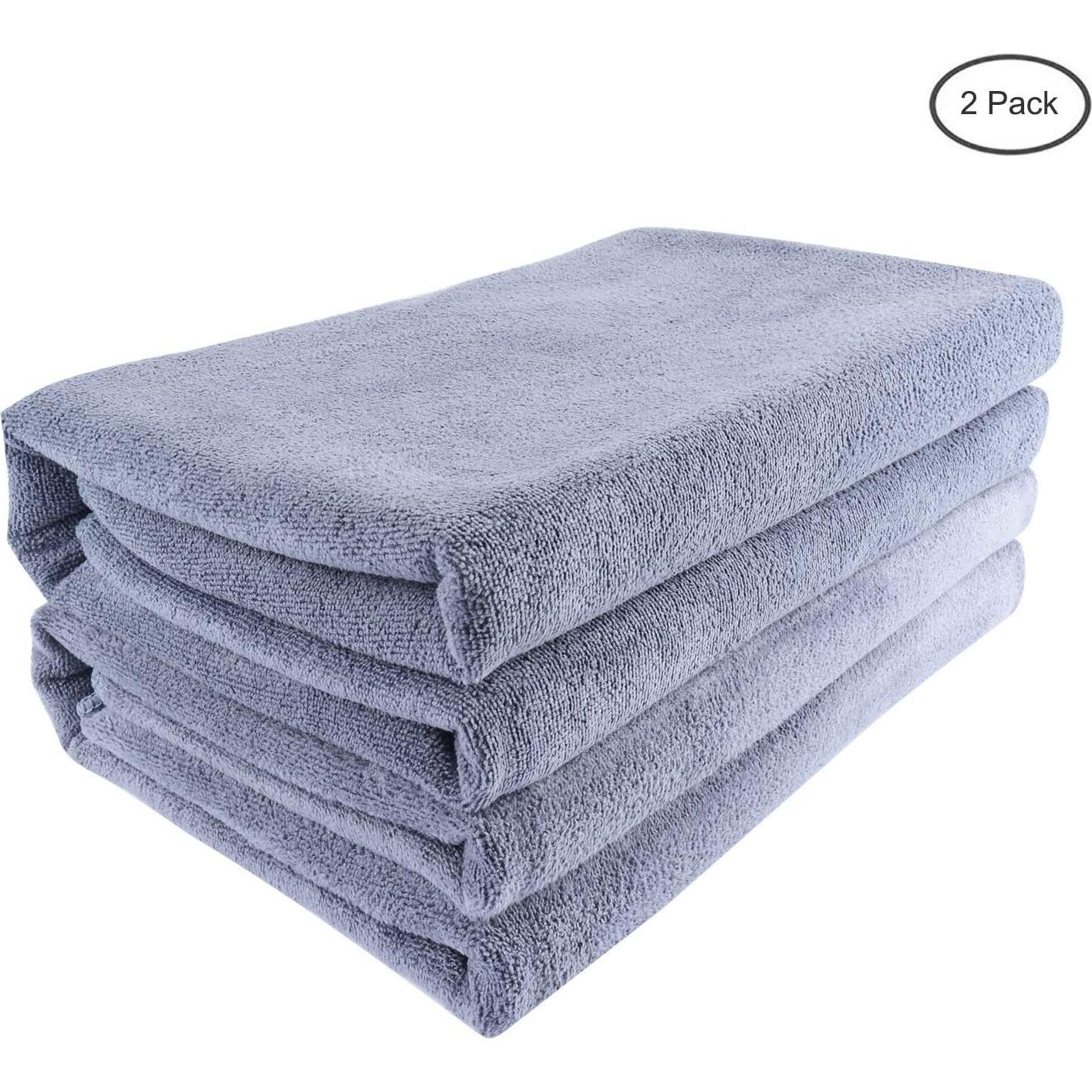 Toallas de Baño Microfibra Mars Wings 81x180 cm 2 Piezas Gris