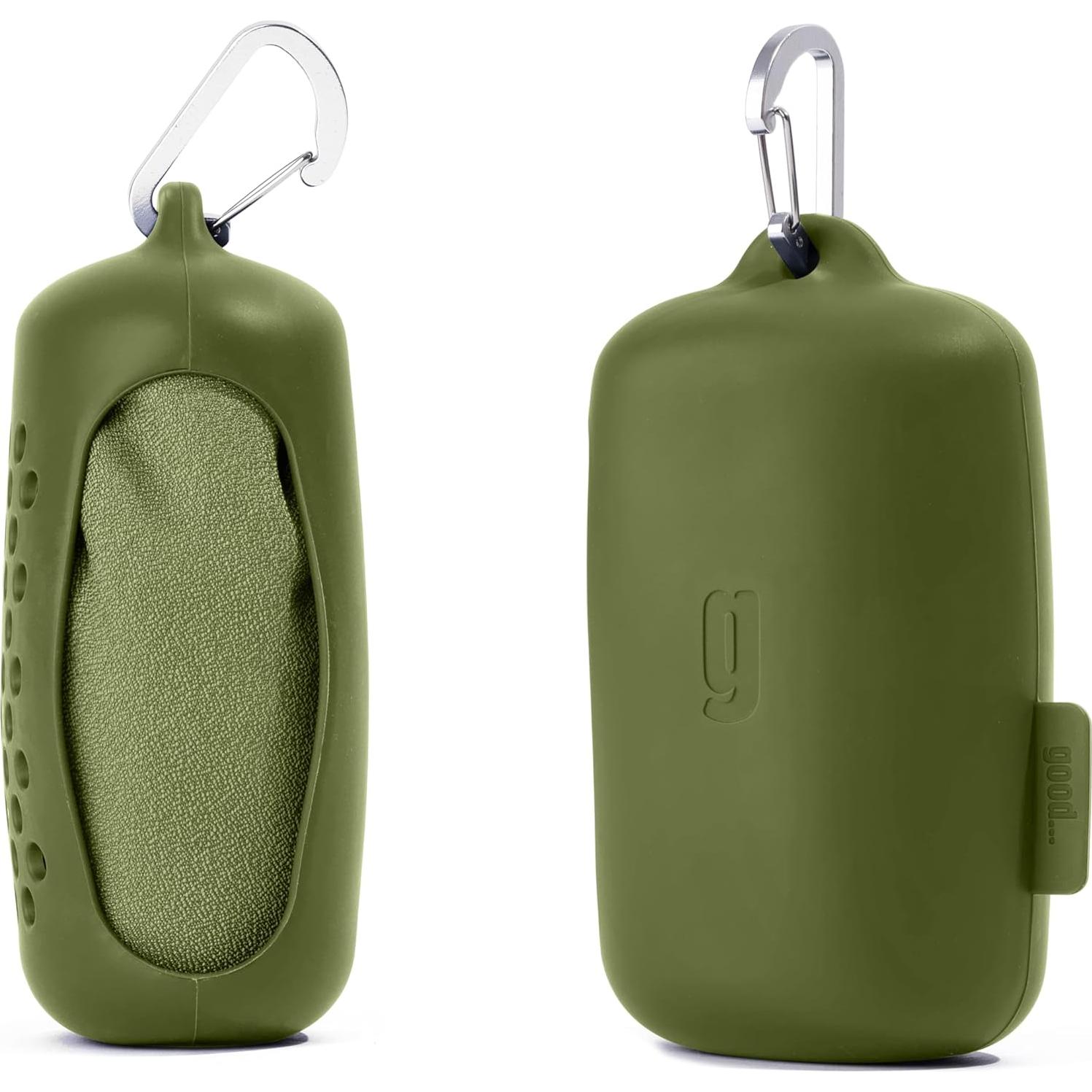 Toalla de Secado Rápido Goody de Nanofibra Verde Militar 119x61cm