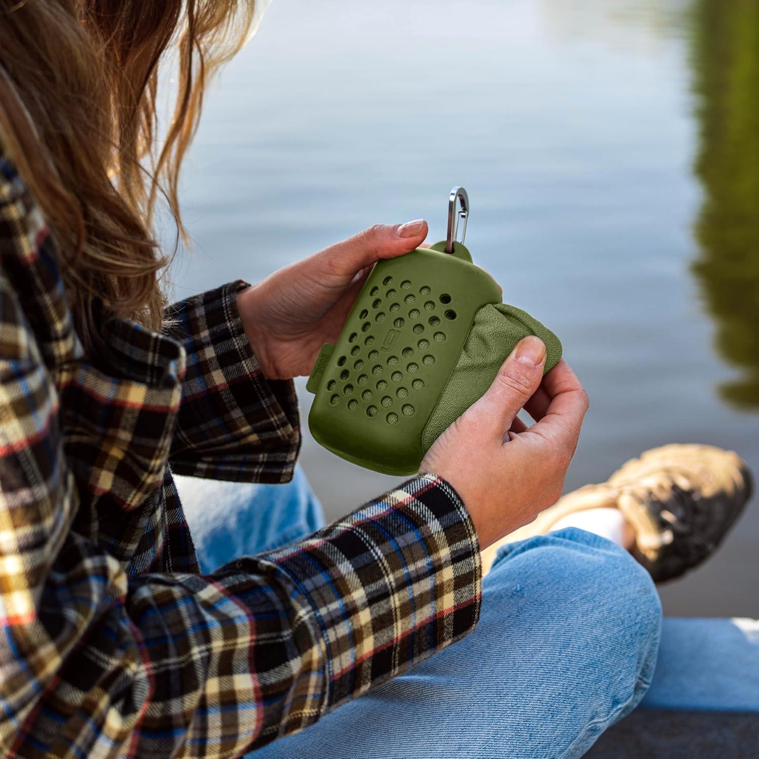 Toalla de Secado Rápido Goody de Nanofibra Verde Militar 119x61cm