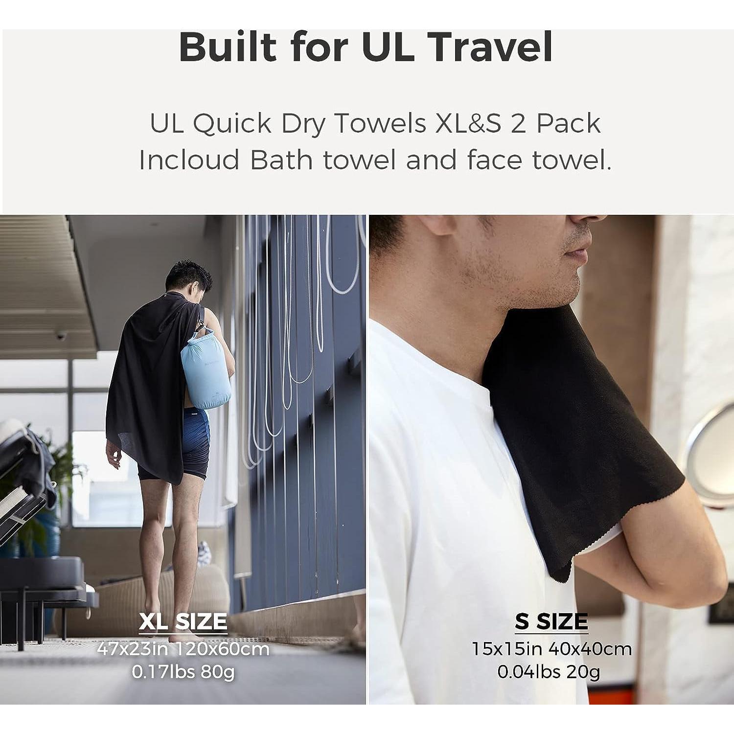 Toallas Rápido Secado Bee Nesting XL y S Microfibra Verde Menta