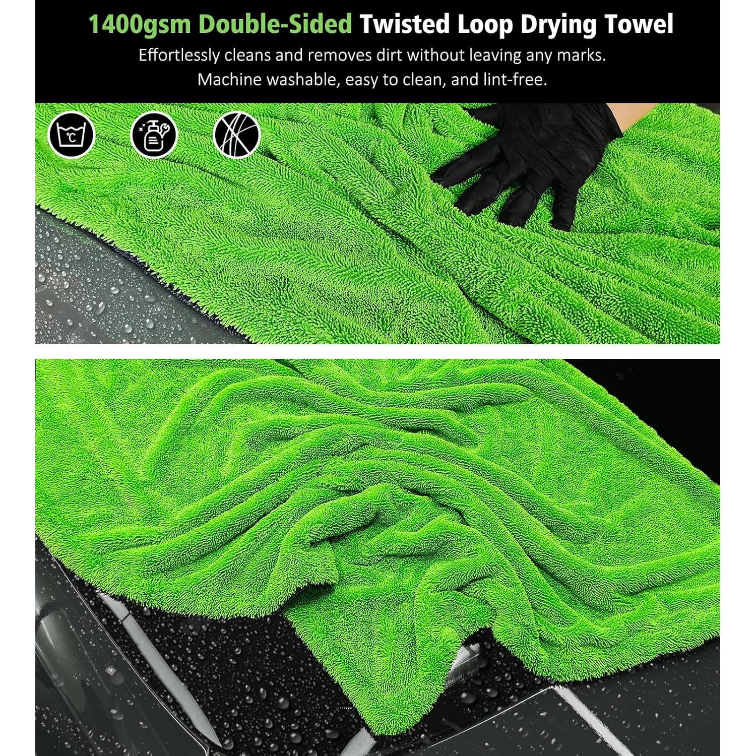 Toalla de Secado para Autos YeewayVeh 71x91 cm Microfibra 1400 GSM