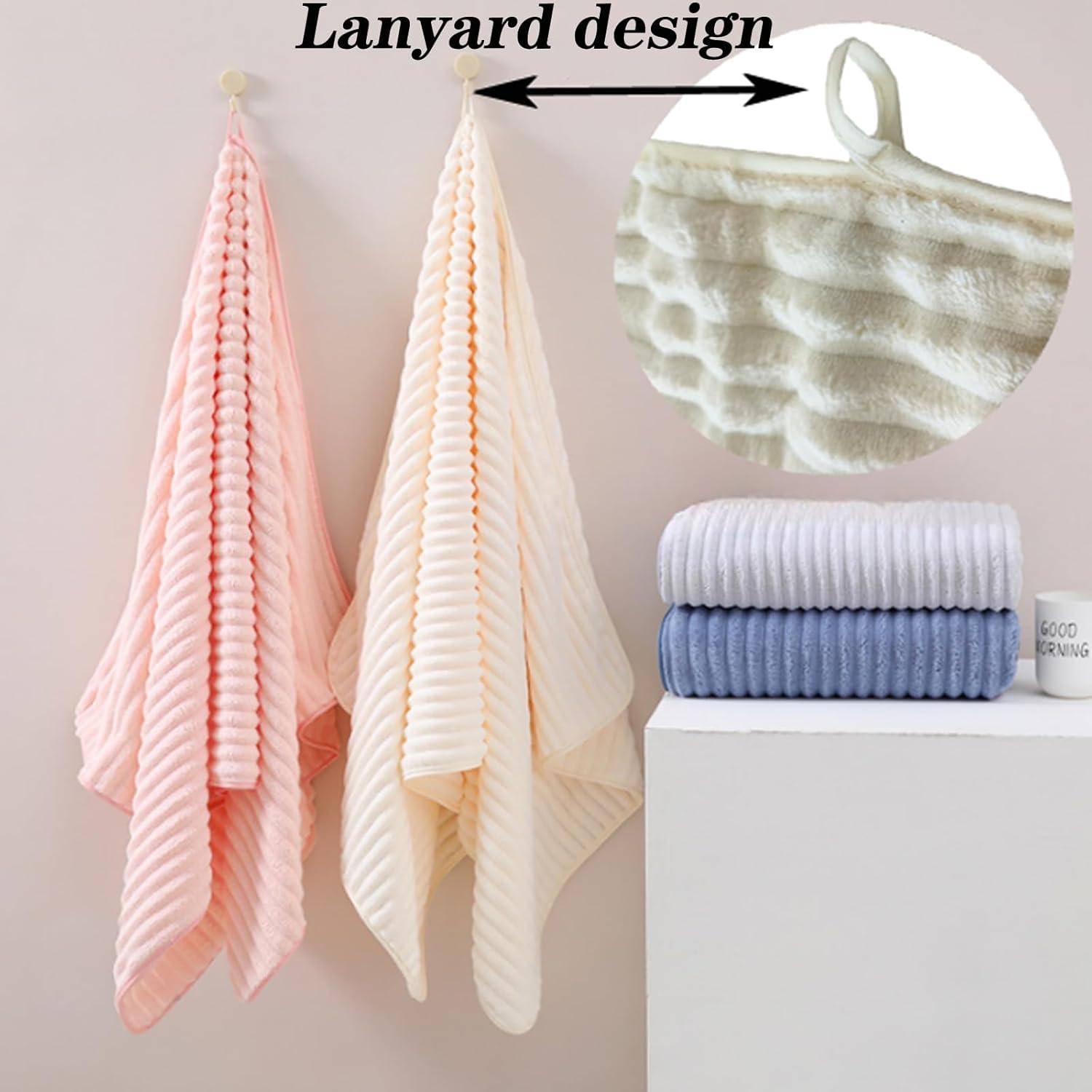 Juego de 4 toallas de mano LMMINBZ microfibra 35.6x75.2cm