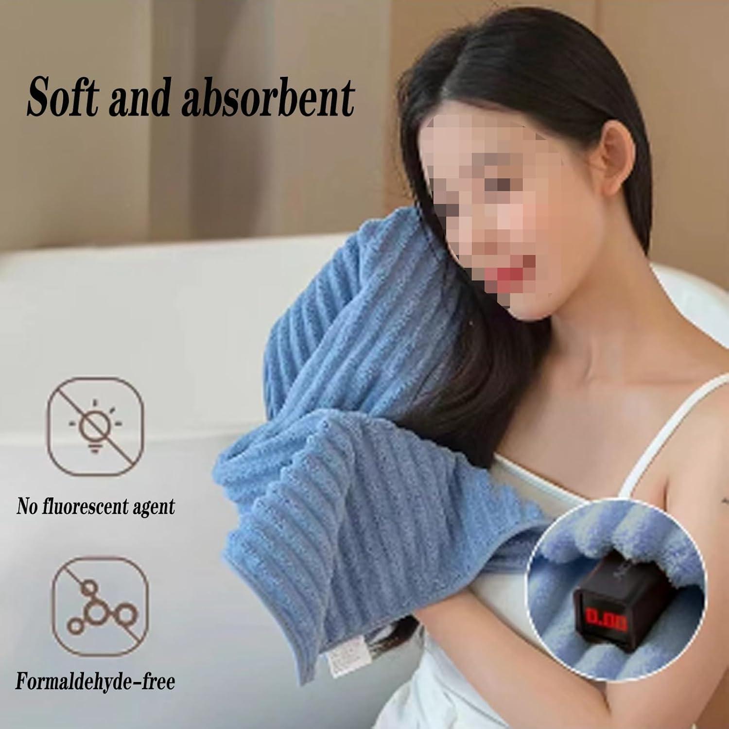 Juego de 4 toallas de mano LMMINBZ microfibra 35.6x75.2cm