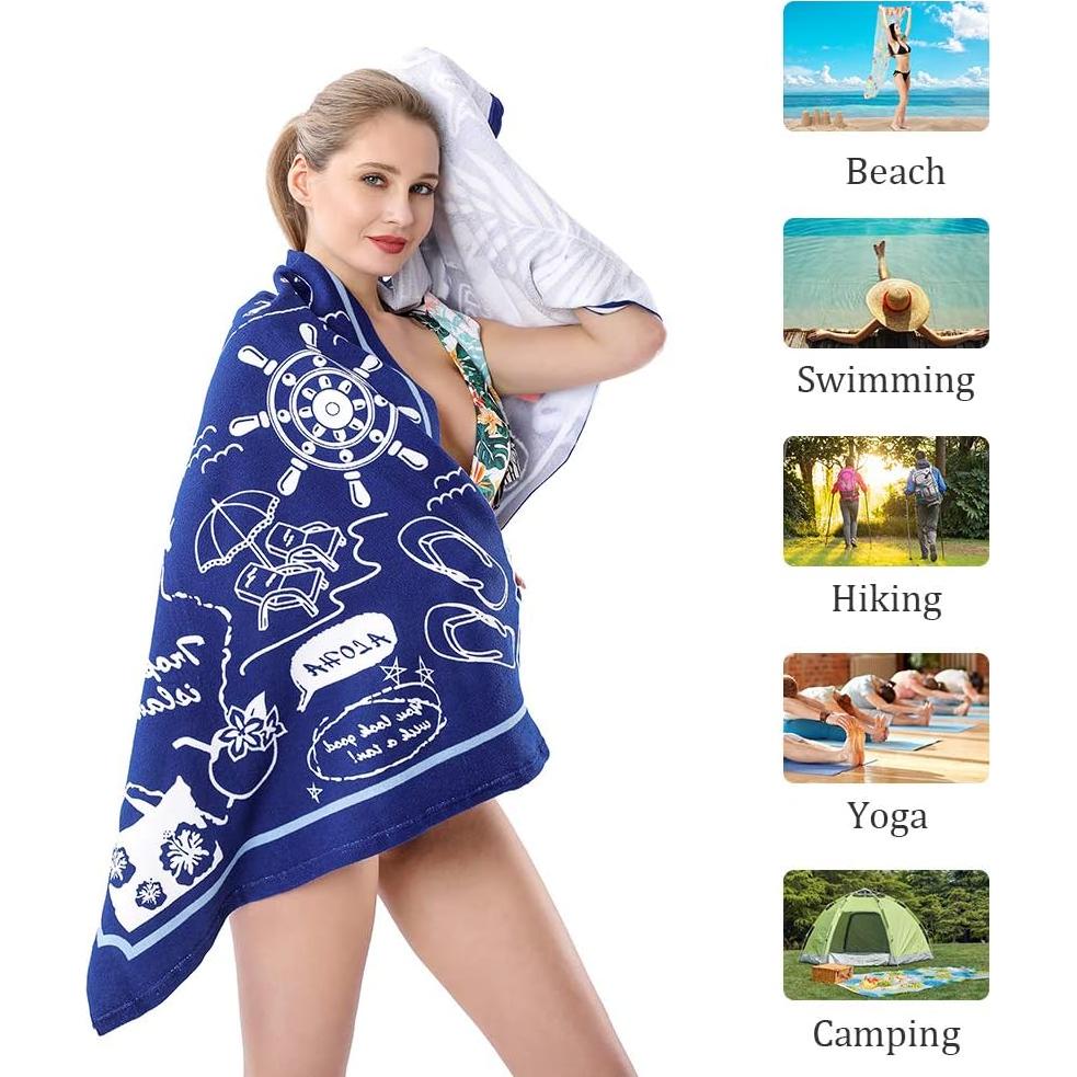 Toalla de Playa Microfibra Auxory 152x76 cm Secado Rápido