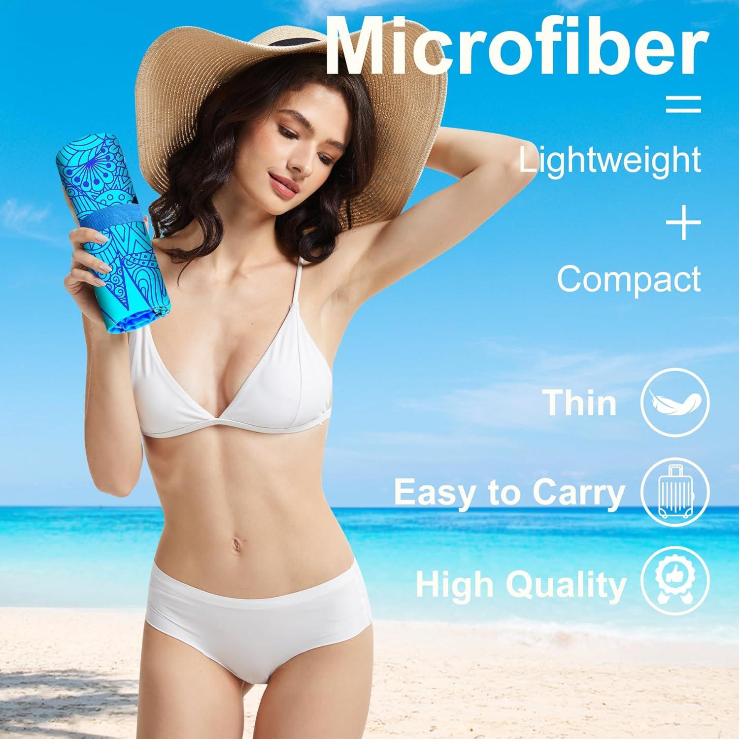 Toalla de Playa Microfibra Genovega 152.4x81.3 cm Rayas Tiburón