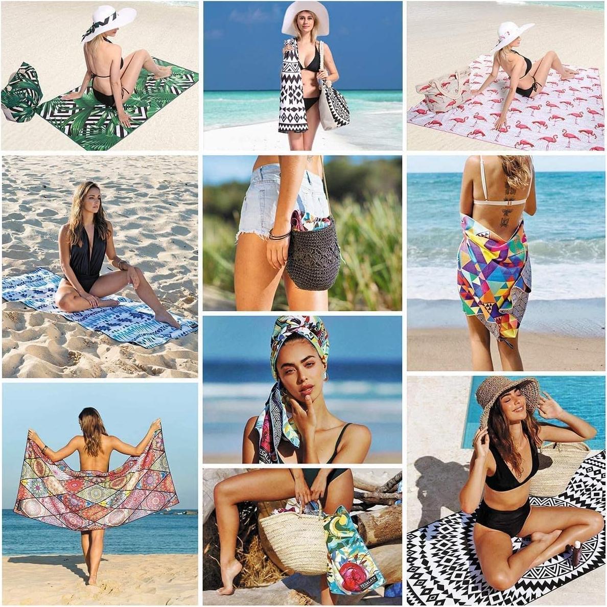 Toalla de Playa Microfibra Genovega 152.4x81.3 cm Rayas Tiburón