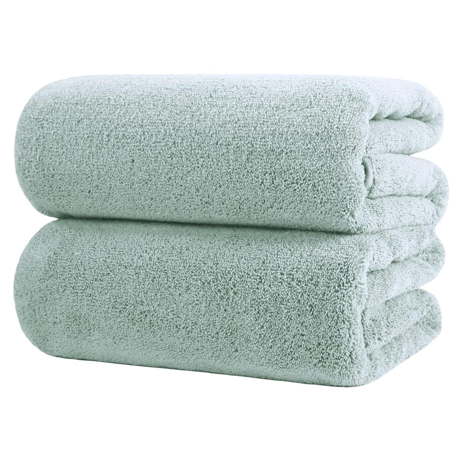 Toallas de Baño de Microfibra POLYTE 88.9x177.8 cm Paquete de 2 Verde