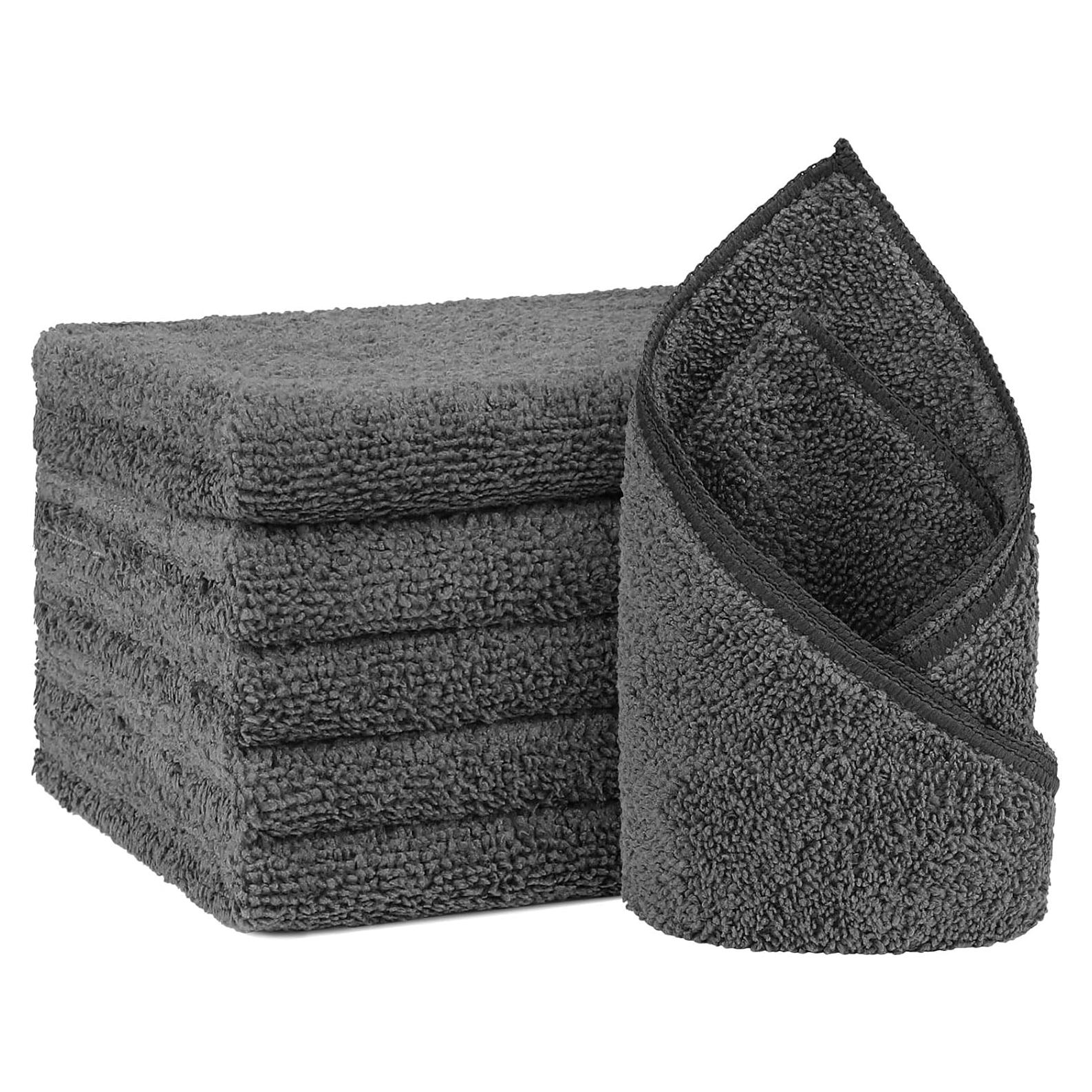 Toallas de Mano Grises Orighty 6-Pack Microfibra 40x71 cm