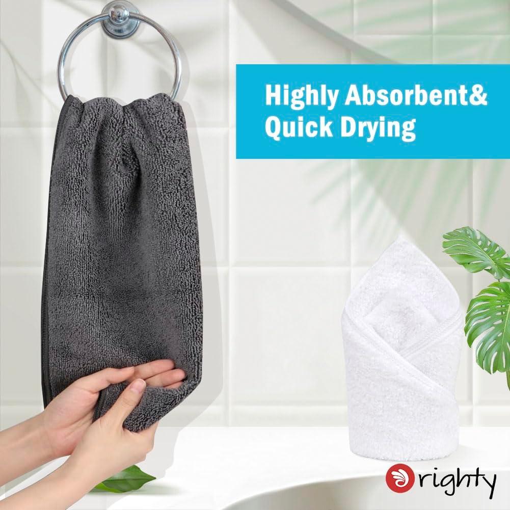 Toallas de Mano Grises Orighty 6-Pack Microfibra 40x71 cm