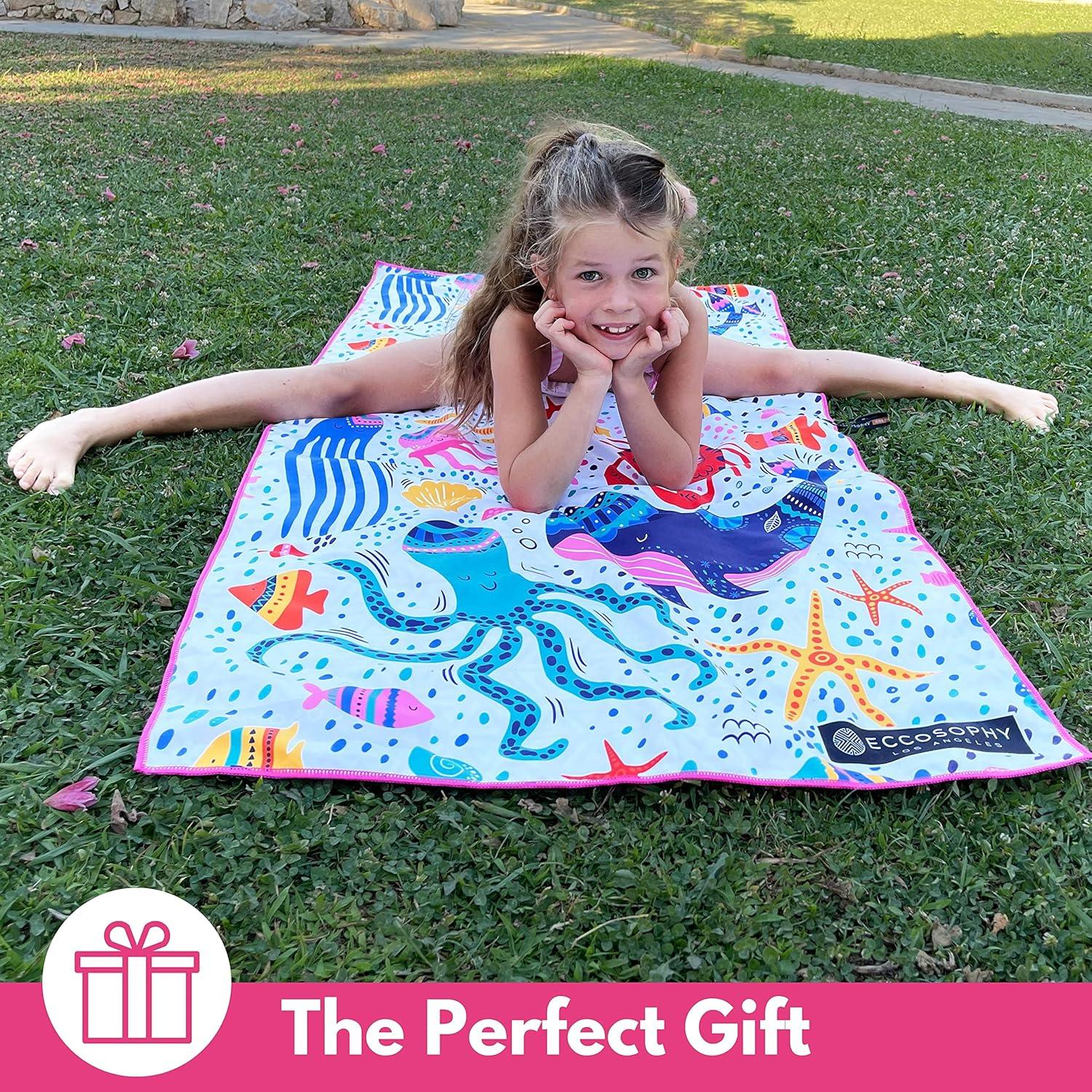 Toalla de Playa Microfibra ECCOSOPHY 152x76 cm Secado Rápido