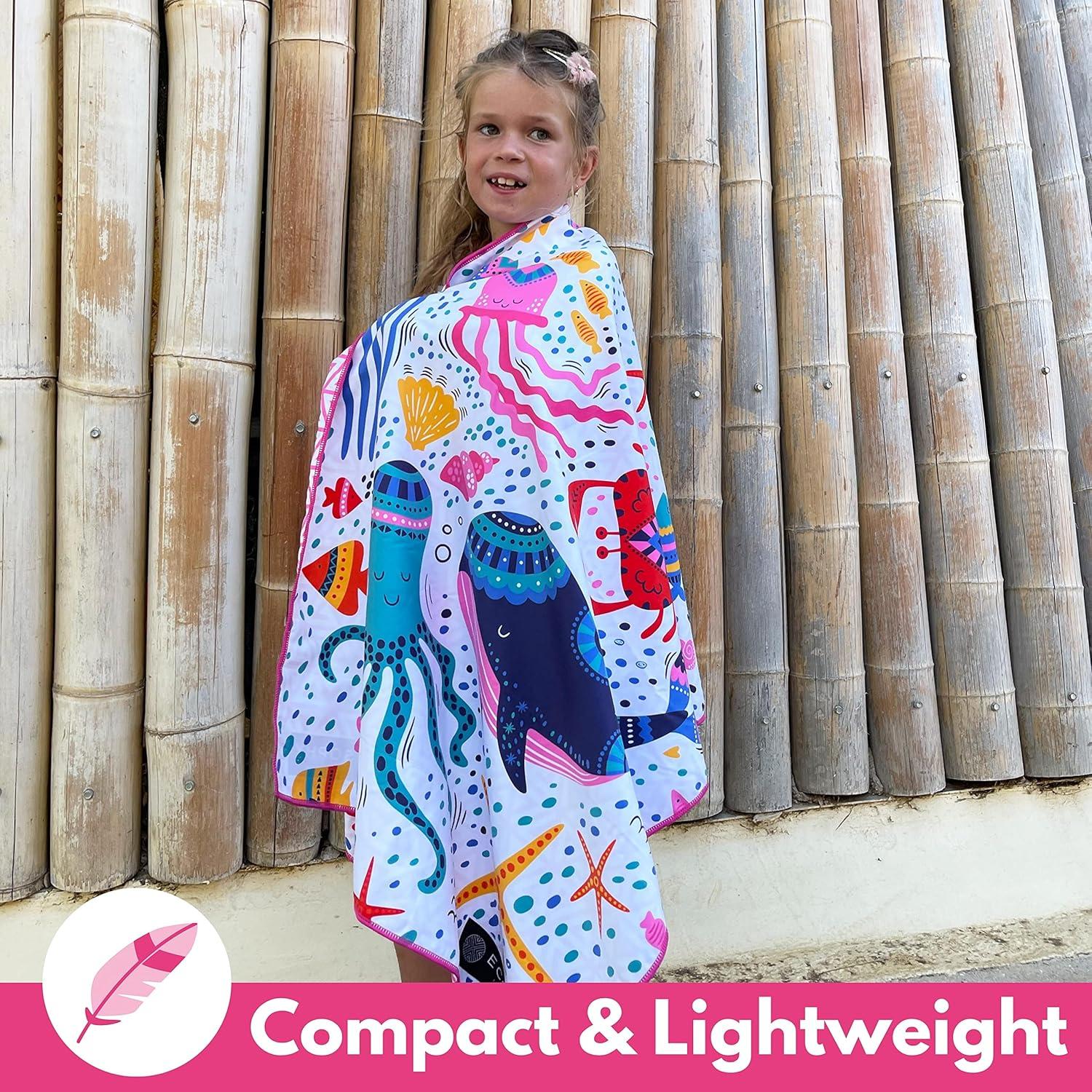 Toalla de Playa Microfibra ECCOSOPHY 152x76 cm Secado Rápido