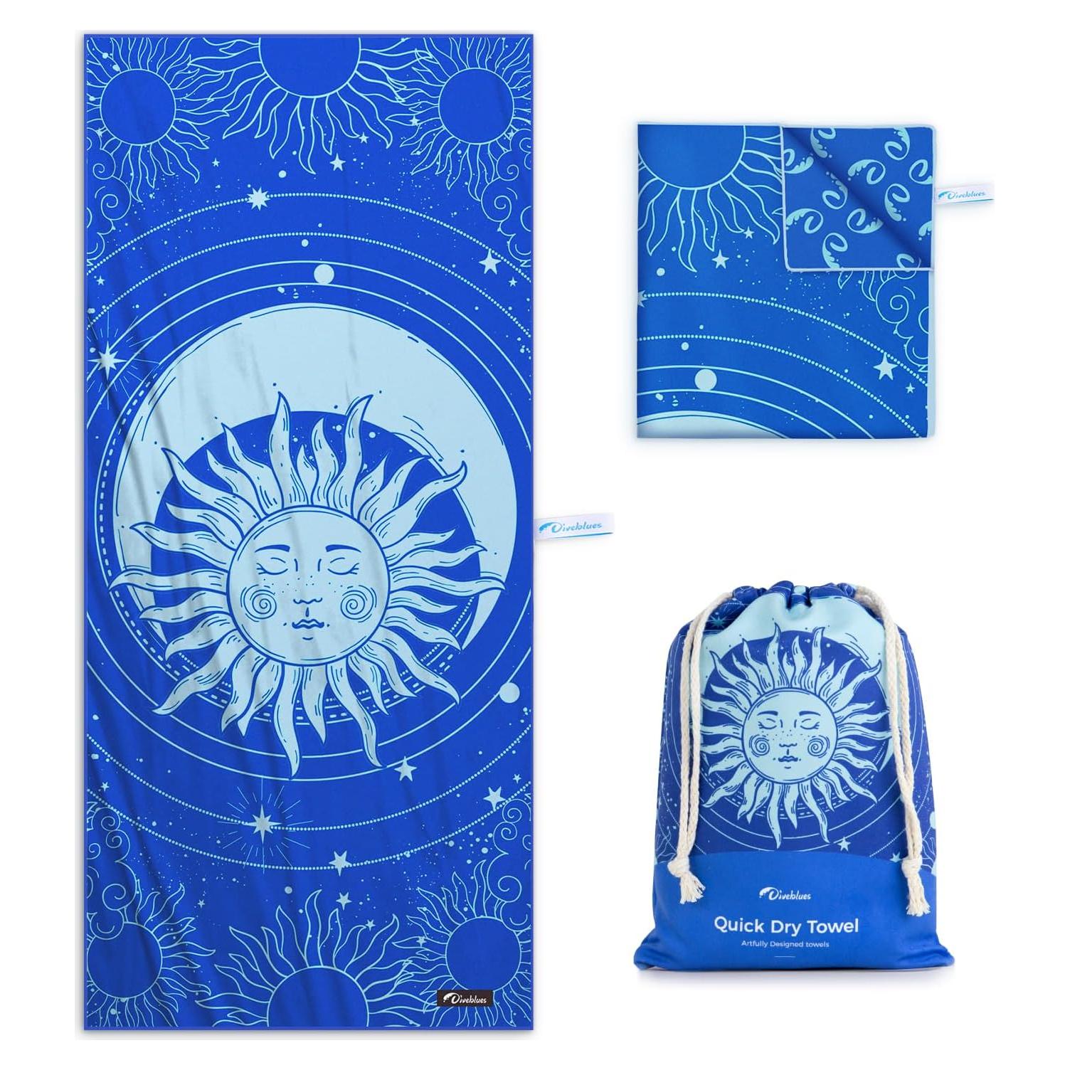 Toalla de Playa Extra Grande Diveblues Microfibra 180x81 cm