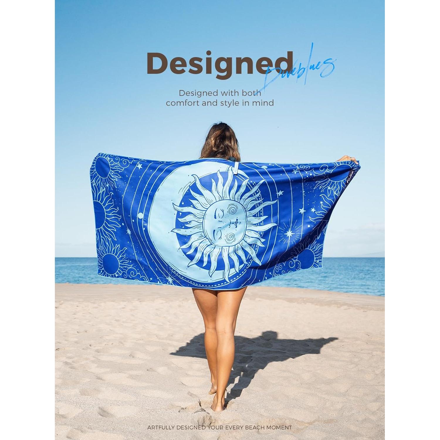 Toalla de Playa Extra Grande Diveblues Microfibra 180x81 cm
