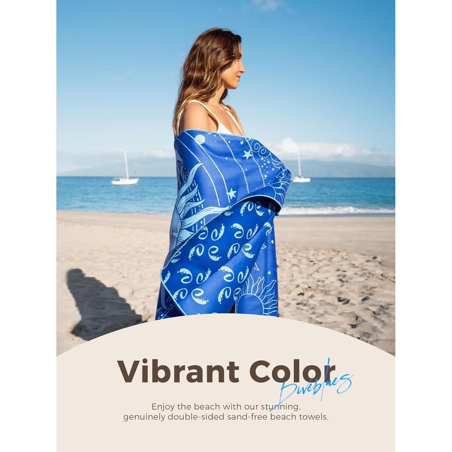 Toalla de Playa Extra Grande Diveblues Microfibra 180x81 cm