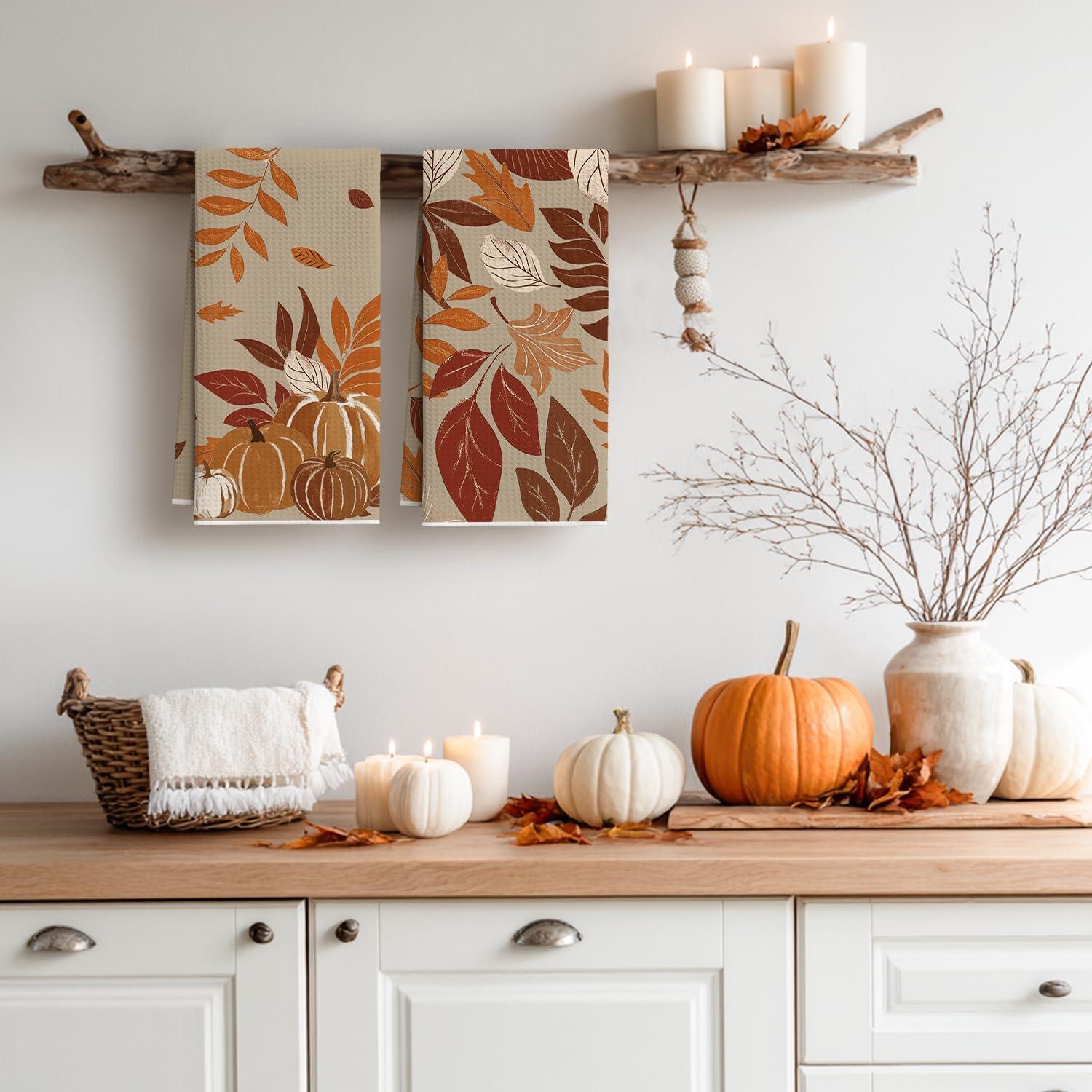 Toallas de Cocina Microfibra Artoid Mode Otoño 45.72x66.04 cm Set 2