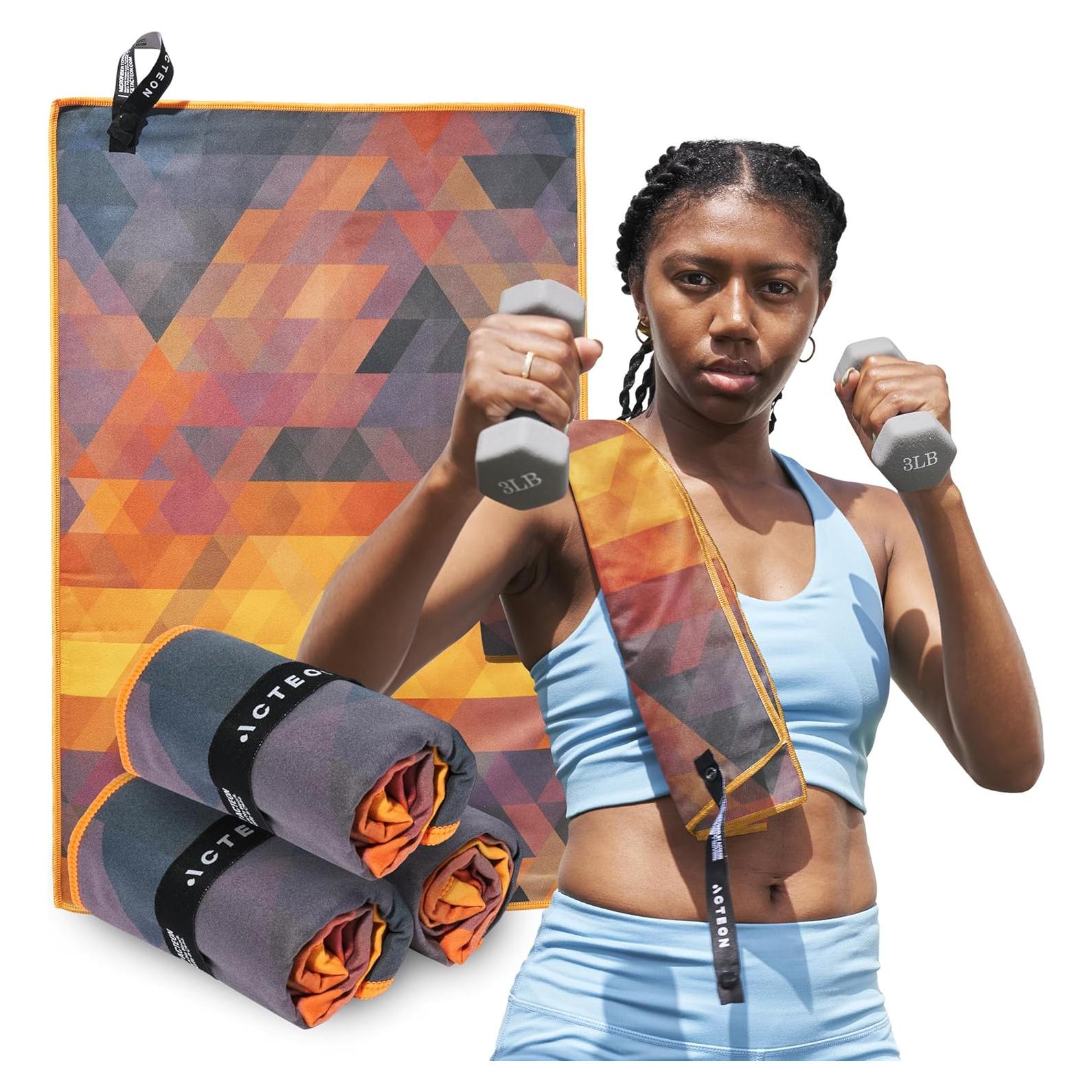 Toalla de Microfibra Acteon 4 Piezas Secado Rápido Sin Olores