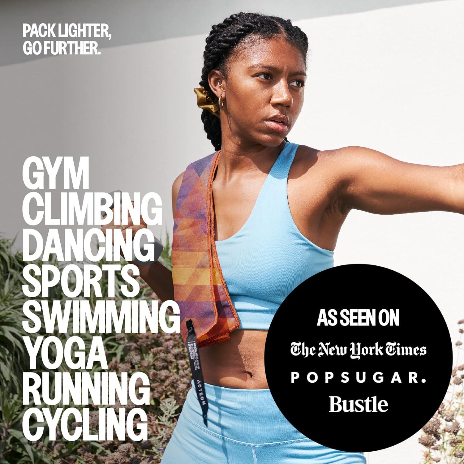 Toalla de Microfibra Acteon 4 Piezas Secado Rápido Sin Olores