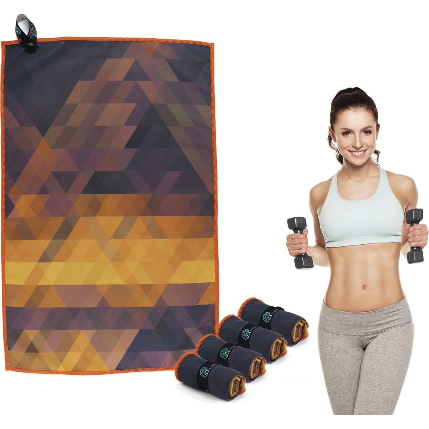 Toalla de Microfibra Acteon 4 Piezas Secado Rápido Sin Olores