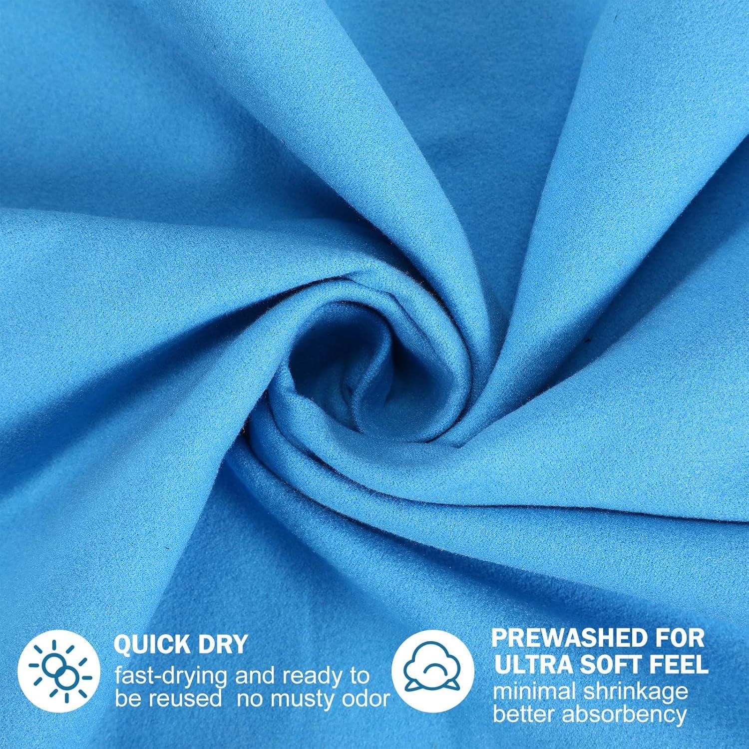 Toallas de Secado Rápido Xinnun 12 Piezas Microfibra Viaje