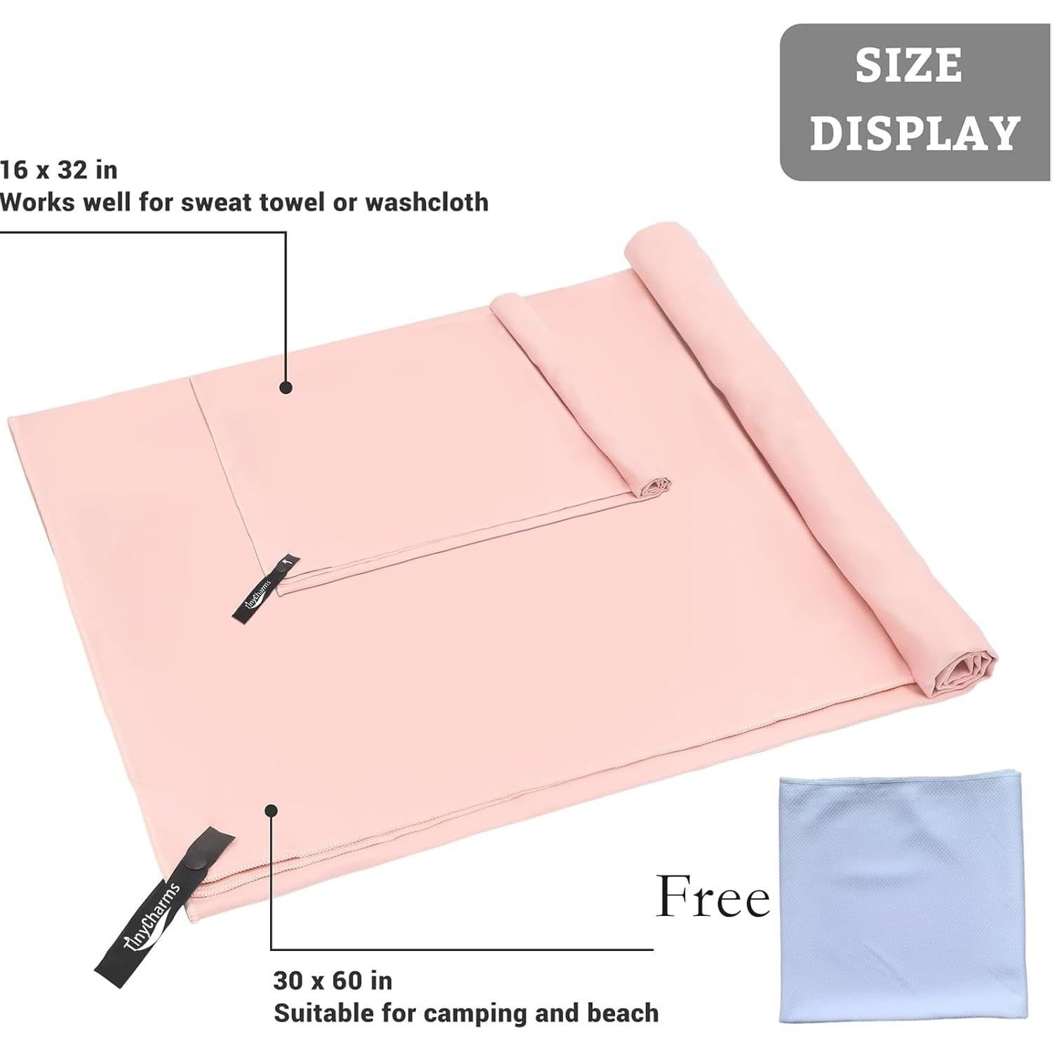 Paquete de 3 Toallas de Microfibra TinyCharms - Secado Rápido