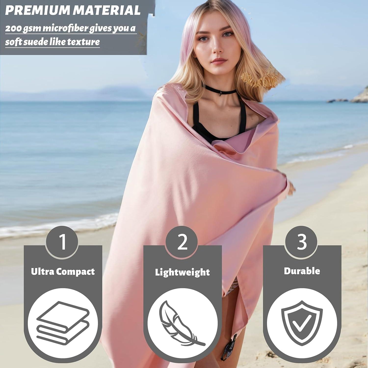 Paquete de 3 Toallas de Microfibra TinyCharms - Secado Rápido