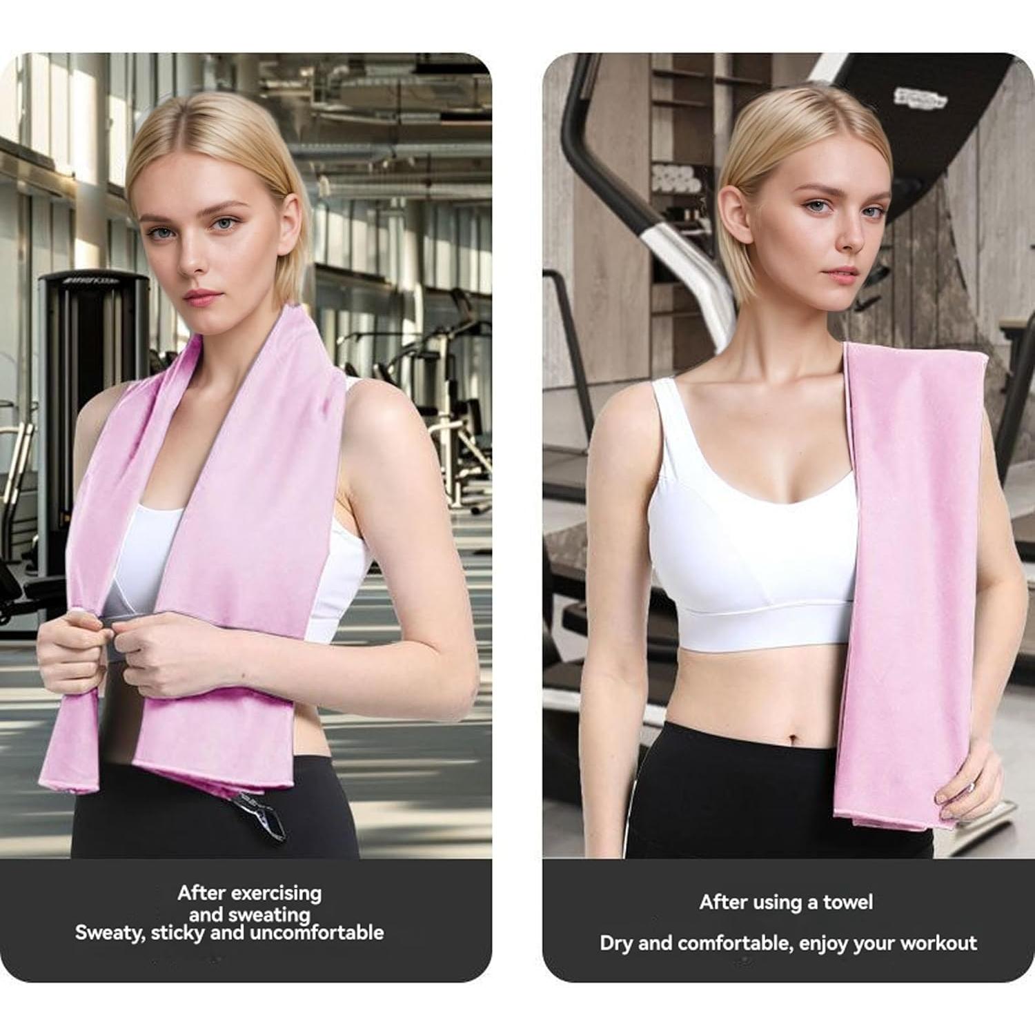 Paquete de 3 Toallas de Microfibra TinyCharms - Secado Rápido