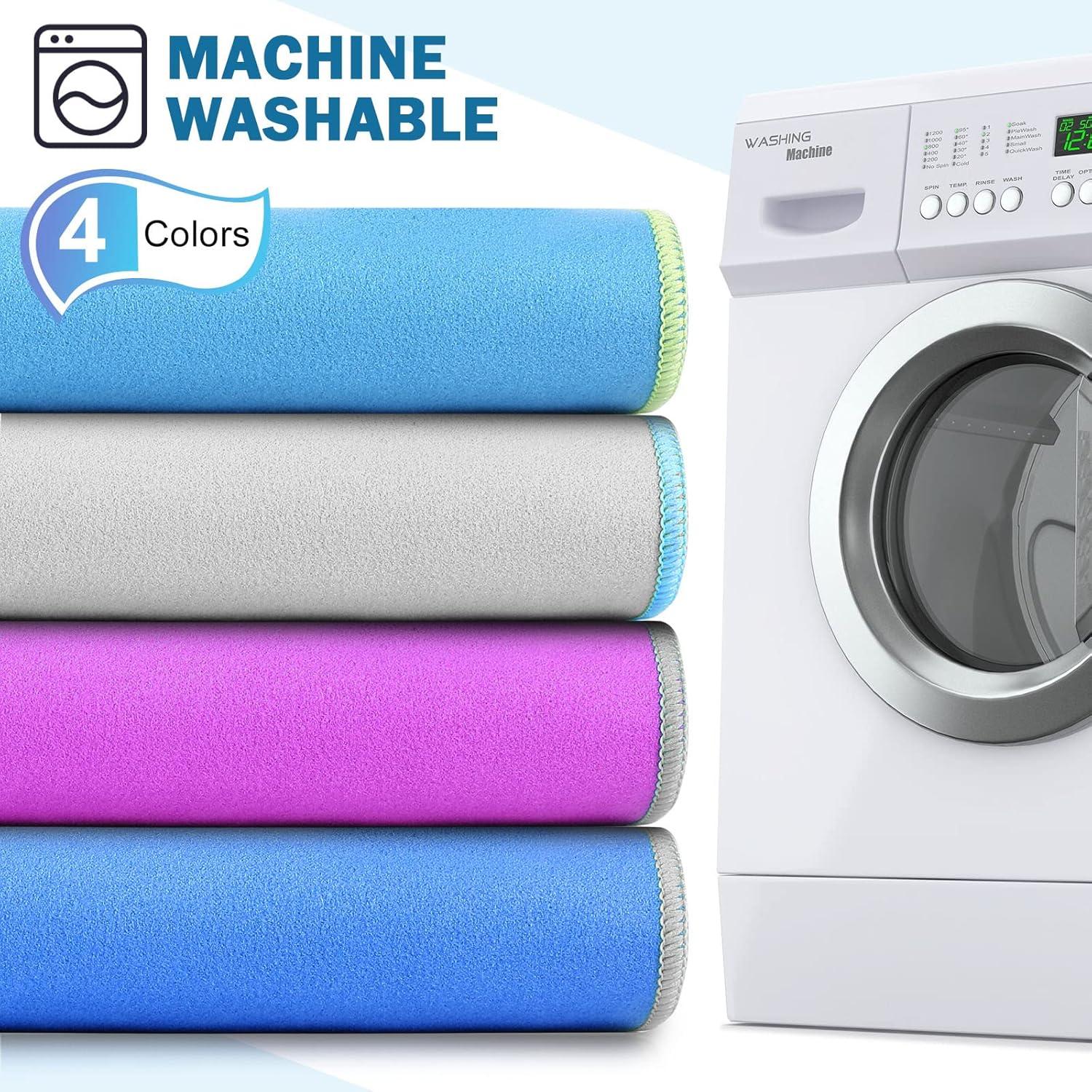 Oudain Toallas de Secado Rápido Microfibra 8 Piezas 2 Tamaños