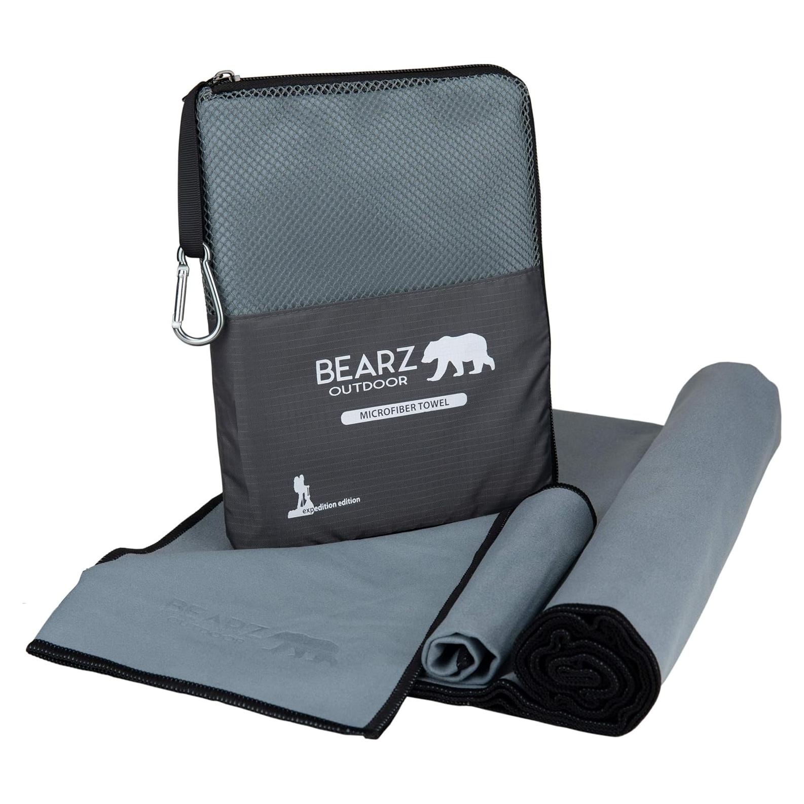 Juego de Toallas de Microfibra BEARZ Outdoor - Secado Rápido