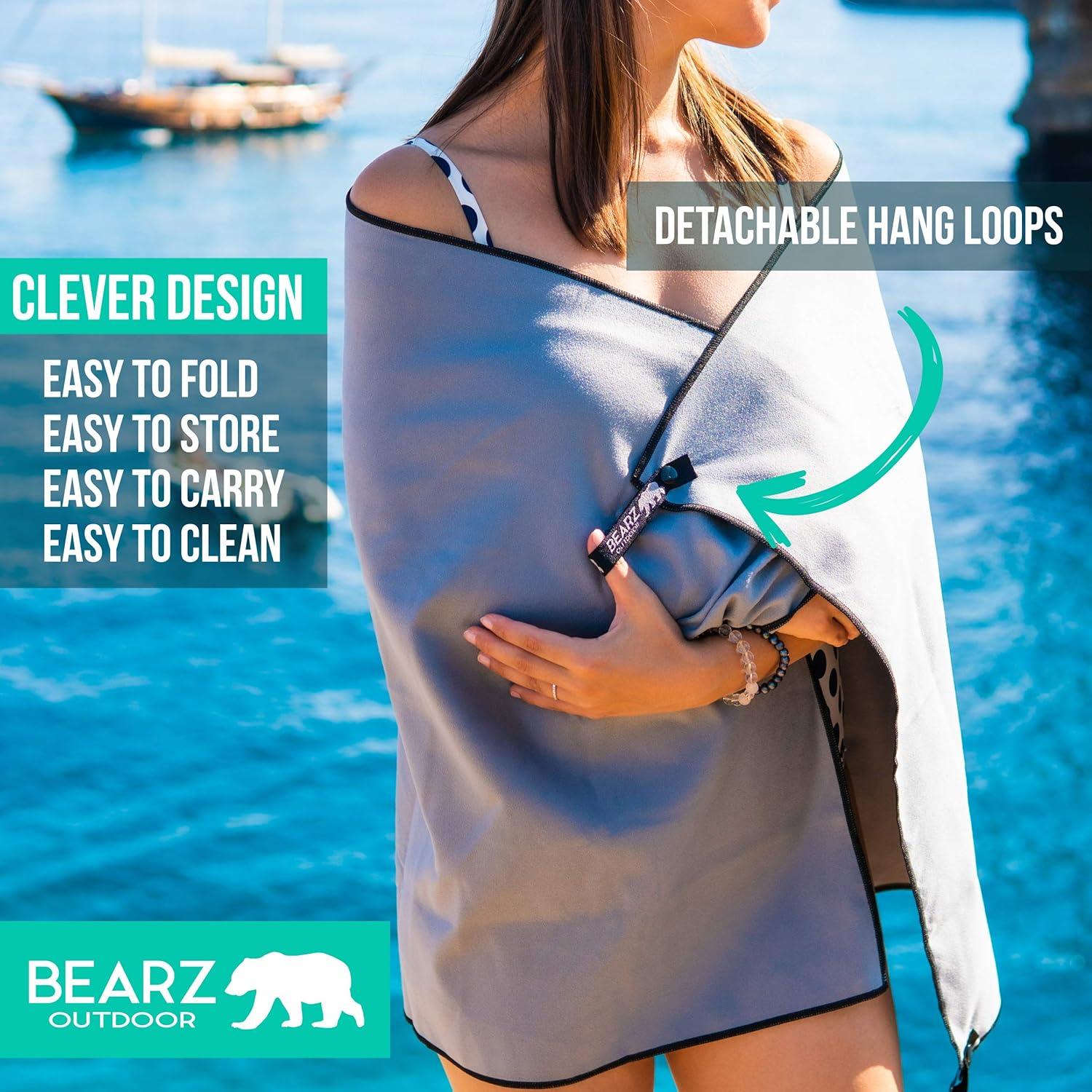 Juego de Toallas de Microfibra BEARZ Outdoor - Secado Rápido