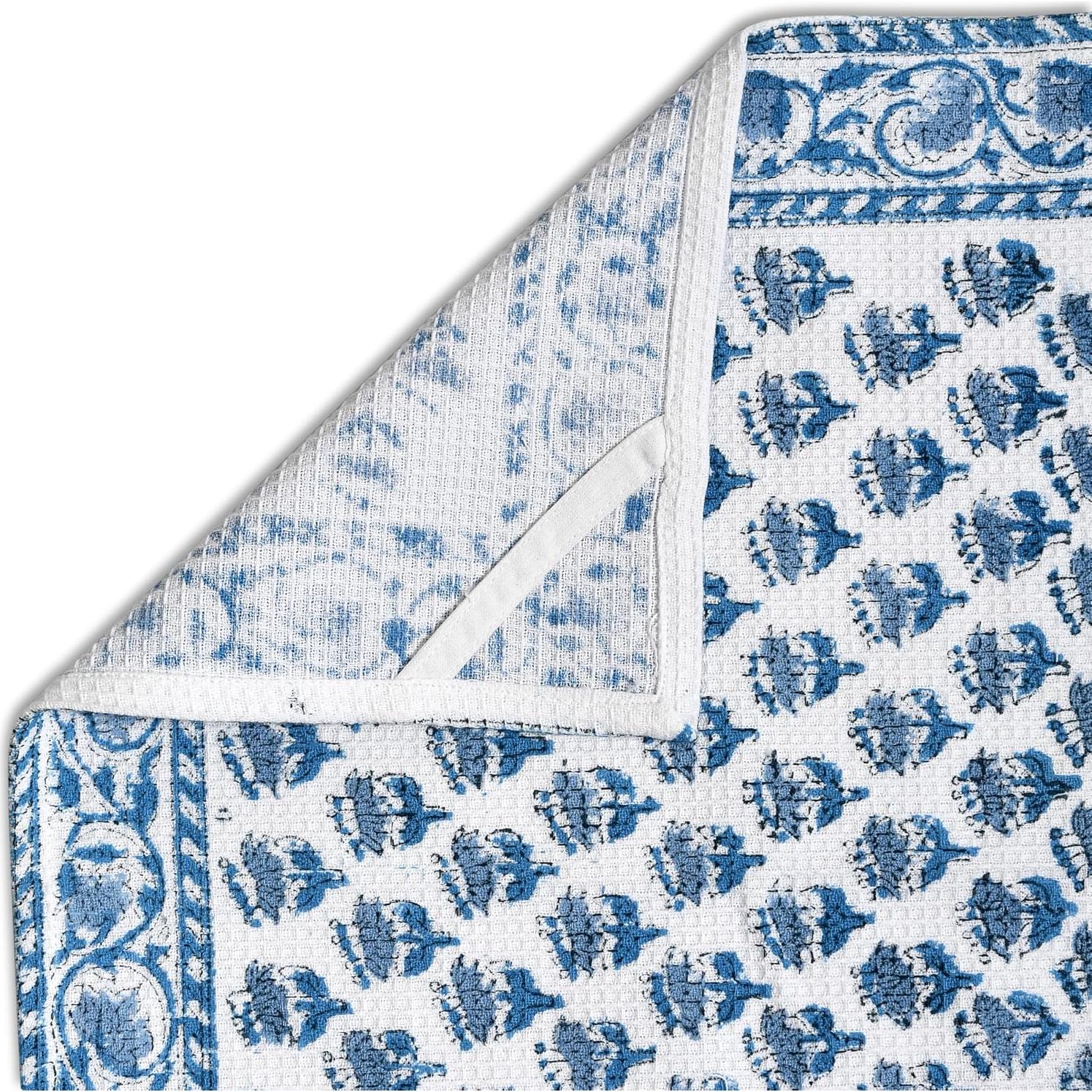 Juego de Toallas de Cocina CPC de 3 Piezas 40.6x71.1cm Algodón Azul