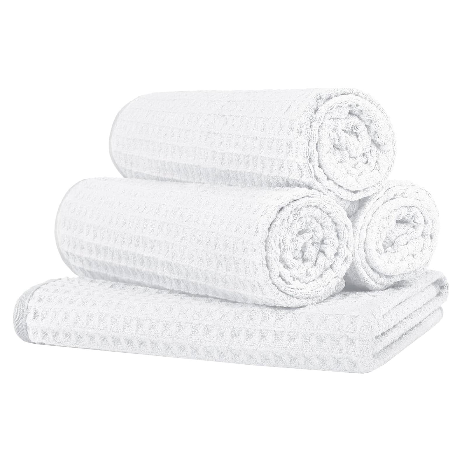 Toallas de Gimnasio HOMEXCEL 4 Piezas Microfibra 64x38 cm