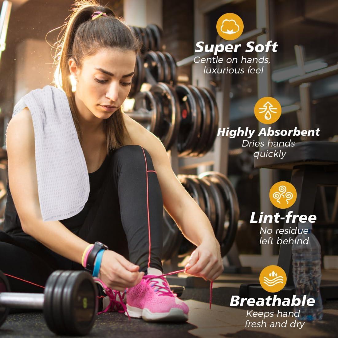 Toallas de Gimnasio HOMEXCEL 4 Piezas Microfibra 64x38 cm