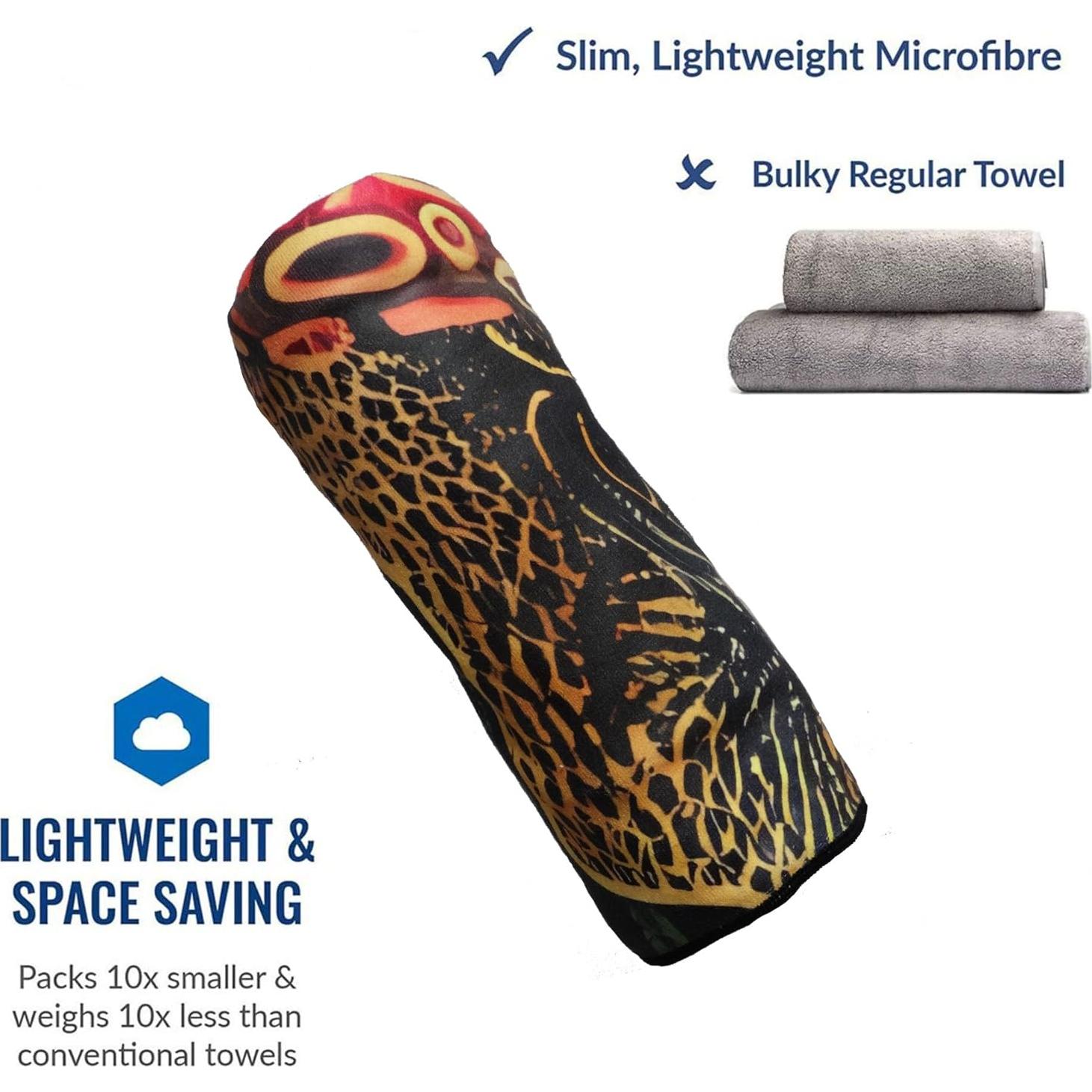 Toalla de Playa Grande QIUYELONG Microfibra Roja 180x81cm Secado Rápido