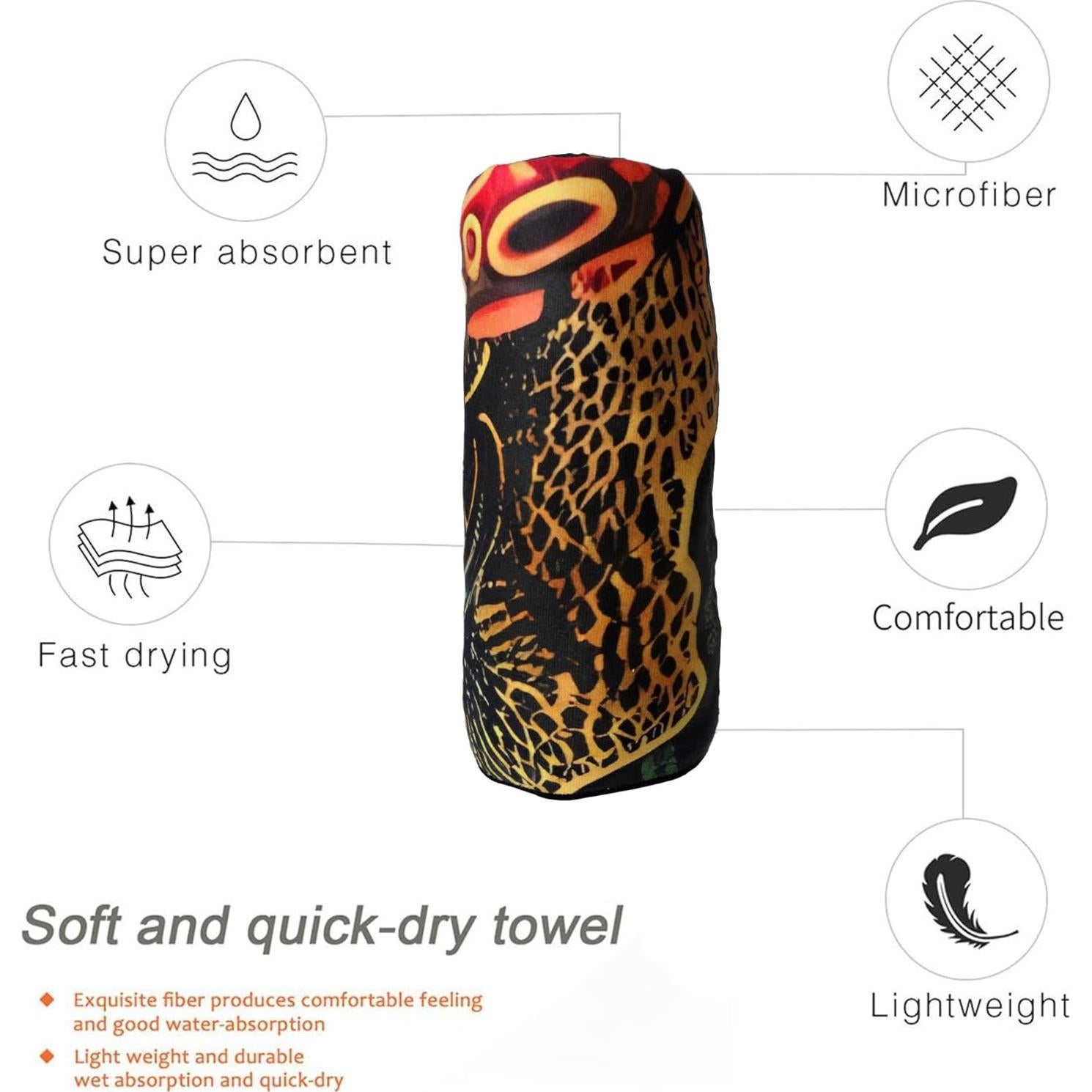 Toalla de Playa Grande QIUYELONG Microfibra Roja 180x81cm Secado Rápido