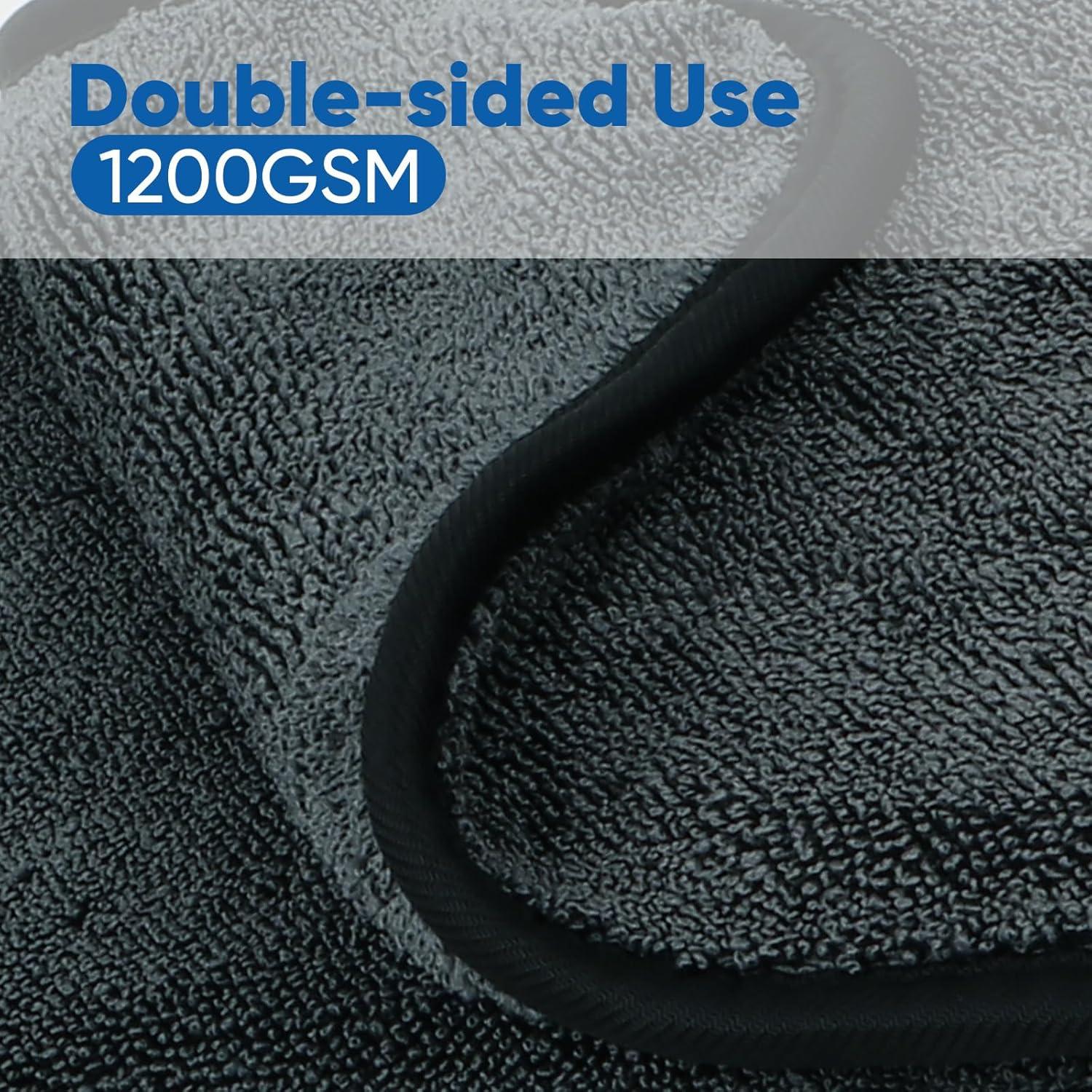 Toalla de Secado Microfibra HOMEXCEL 91x61cm 1200GSM Gris