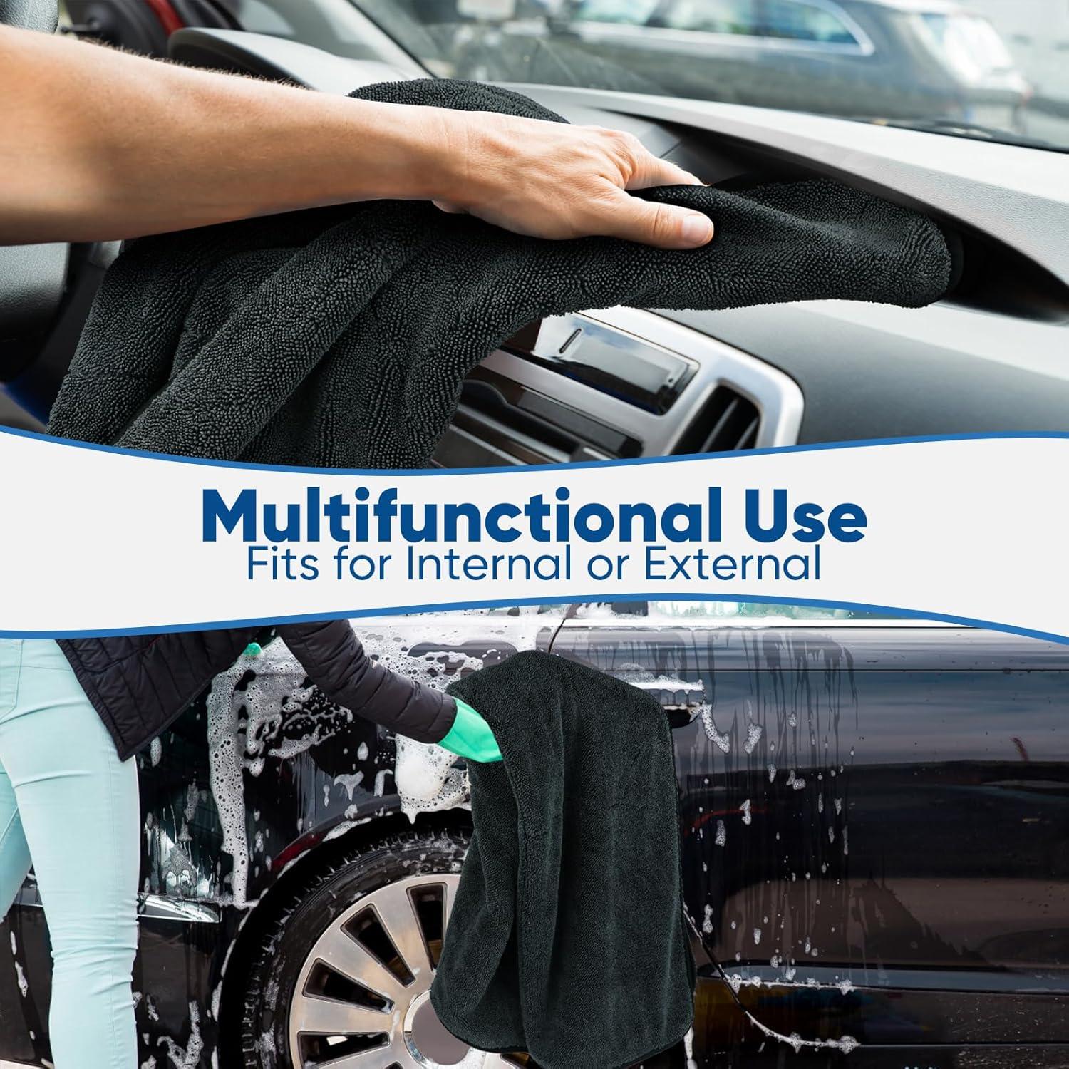 Toalla de Secado Microfibra HOMEXCEL 91x61cm 1200GSM Gris