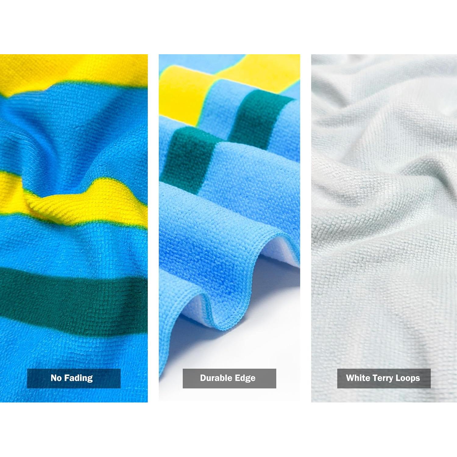 Toalla de Playa Microfibra Cabanana 178x102 cm Secado Rápido