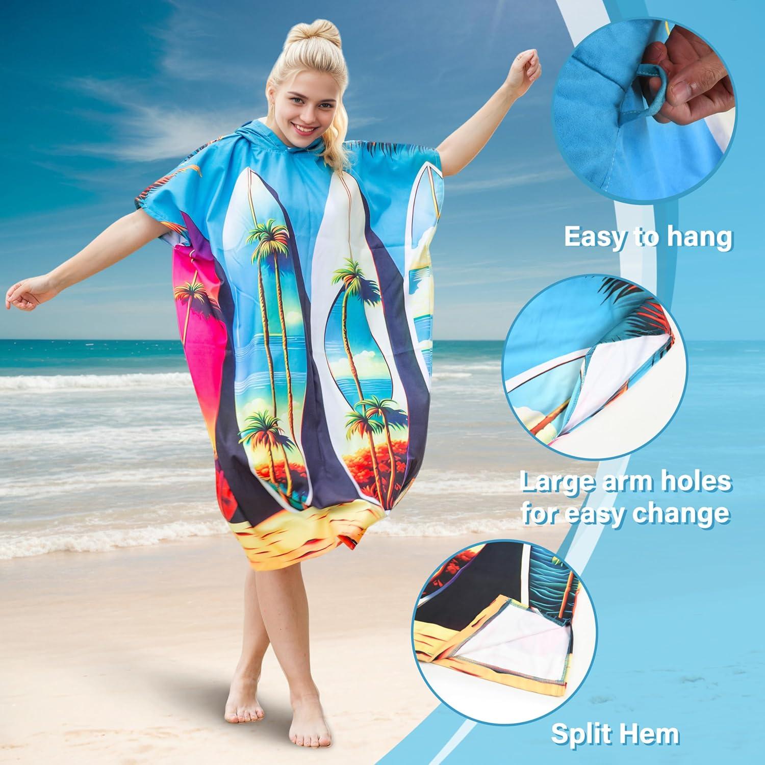 Poncho de Surf Catalonia Toalla de Cambio Microfibra 89x150cm