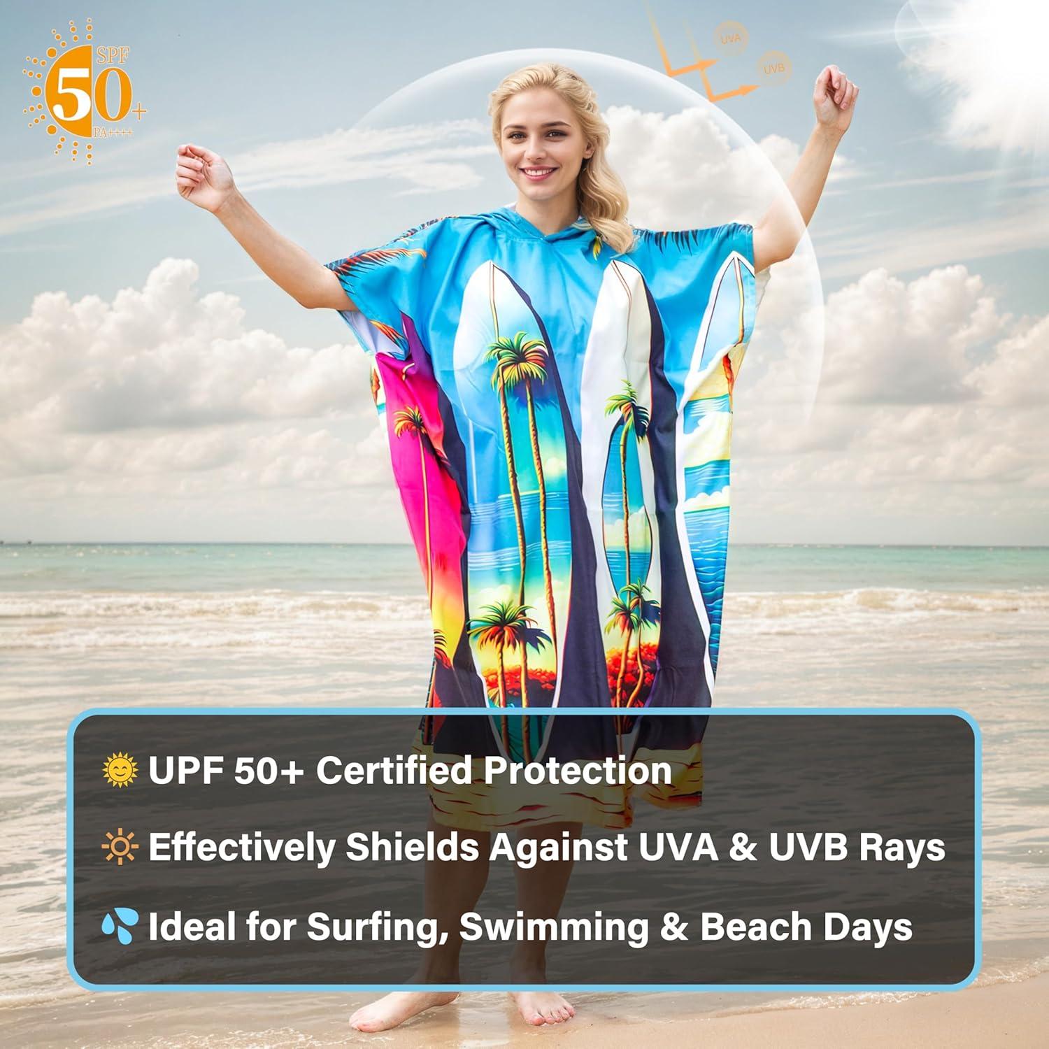 Poncho de Surf Catalonia Toalla de Cambio Microfibra 89x150cm