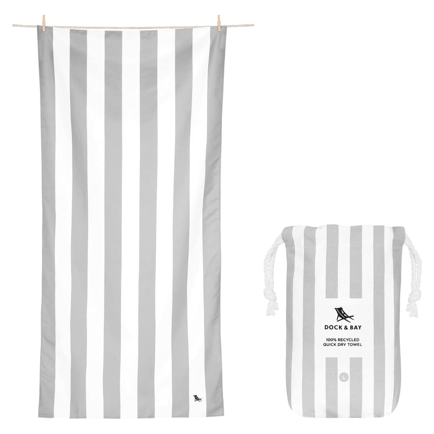 Toalla de Playa Dock & Bay Grande 160x90cm Microfibra Libre de Arena