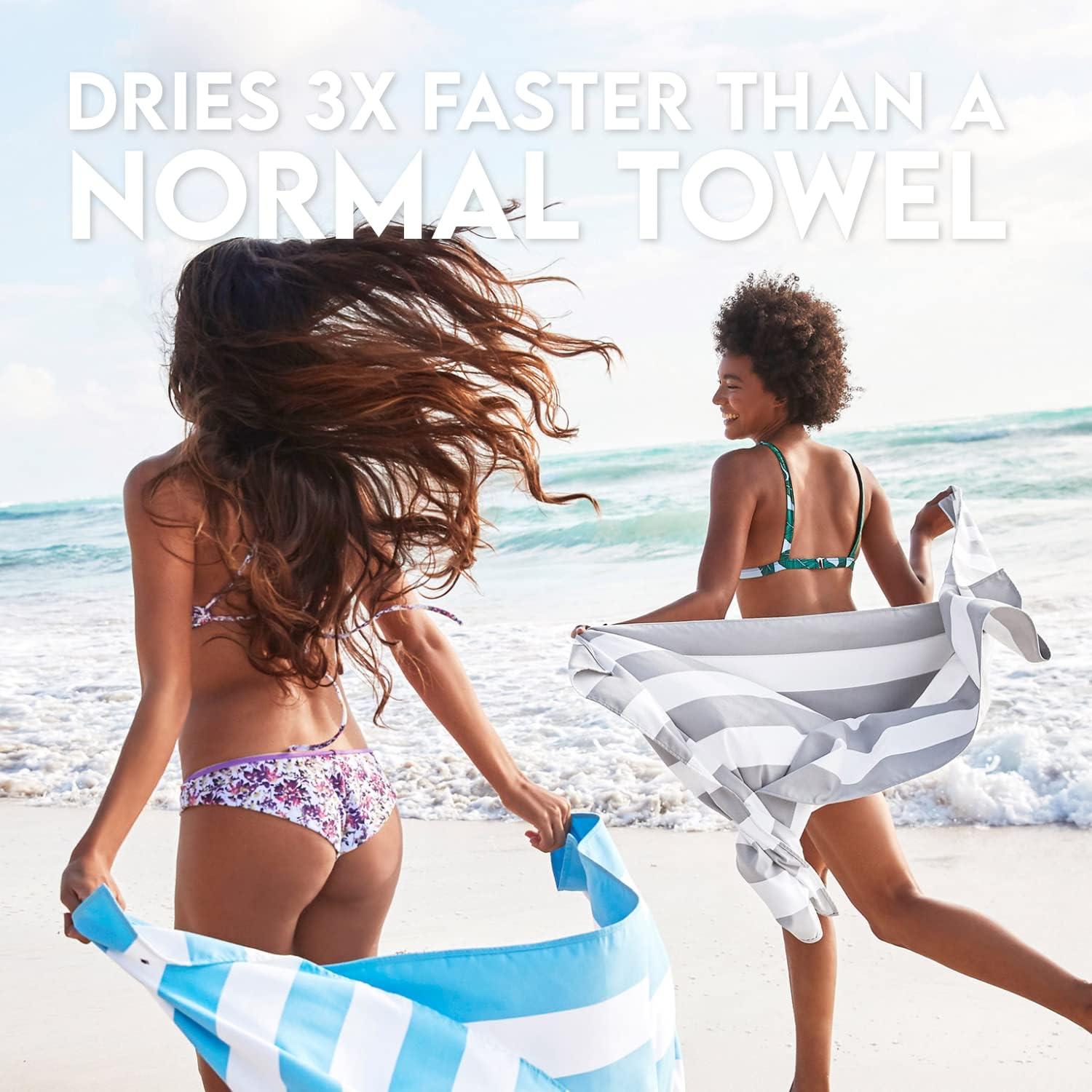 Toalla de Playa Dock & Bay Grande 160x90cm Microfibra Libre de Arena