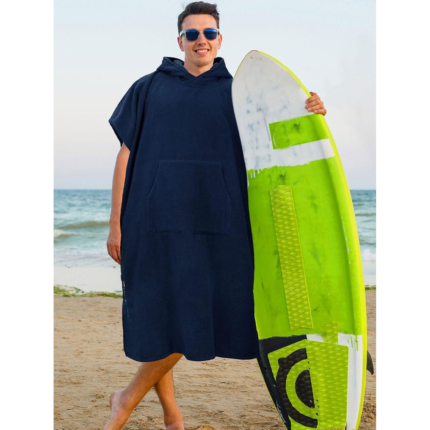 Poncho de Cambio SUN CUBE Azul Marino - Toalla Microfibra 112cm