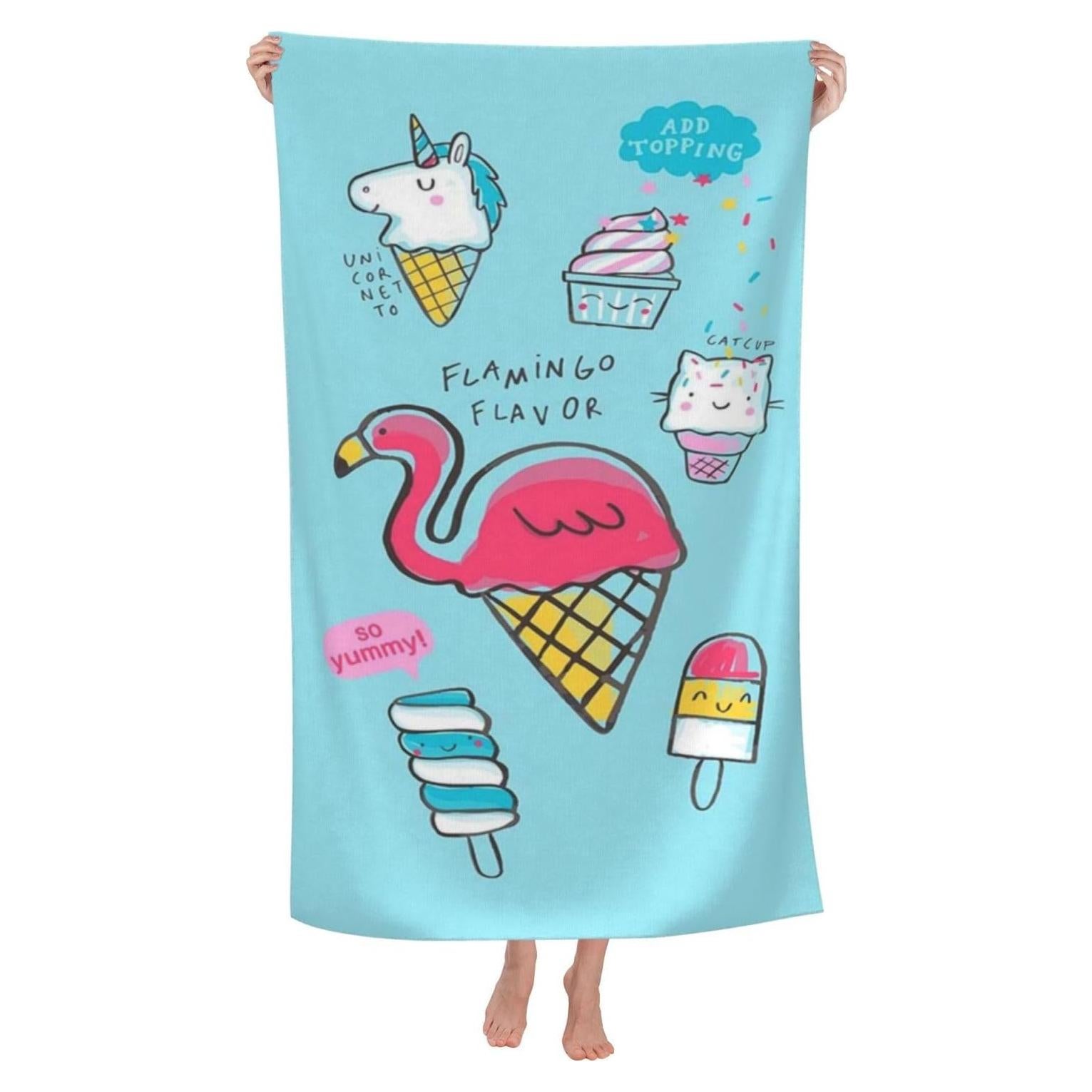 Toalla de Playa LMKLOP Microfibra 76x152 cm Secado Rápido