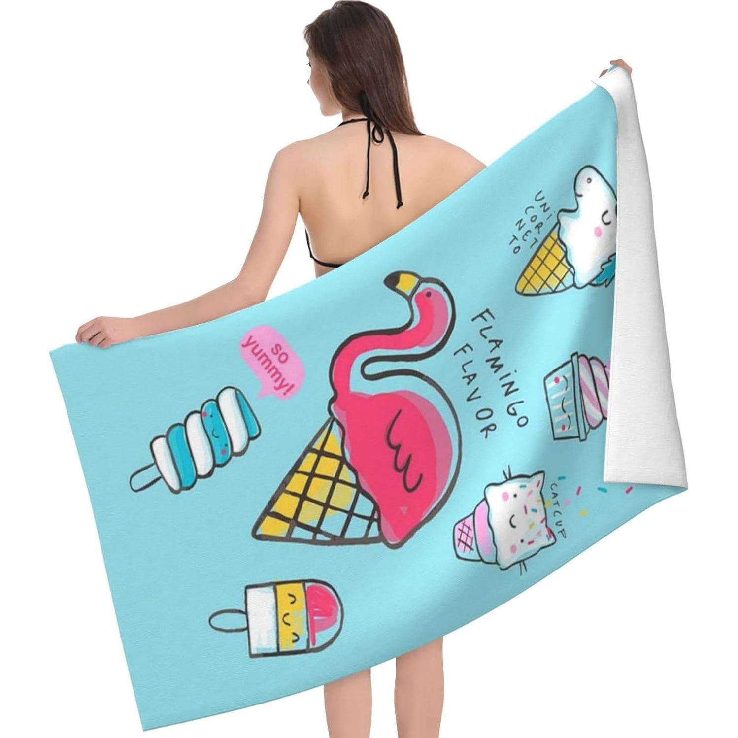 Toalla de Playa LMKLOP Microfibra 76x152 cm Secado Rápido