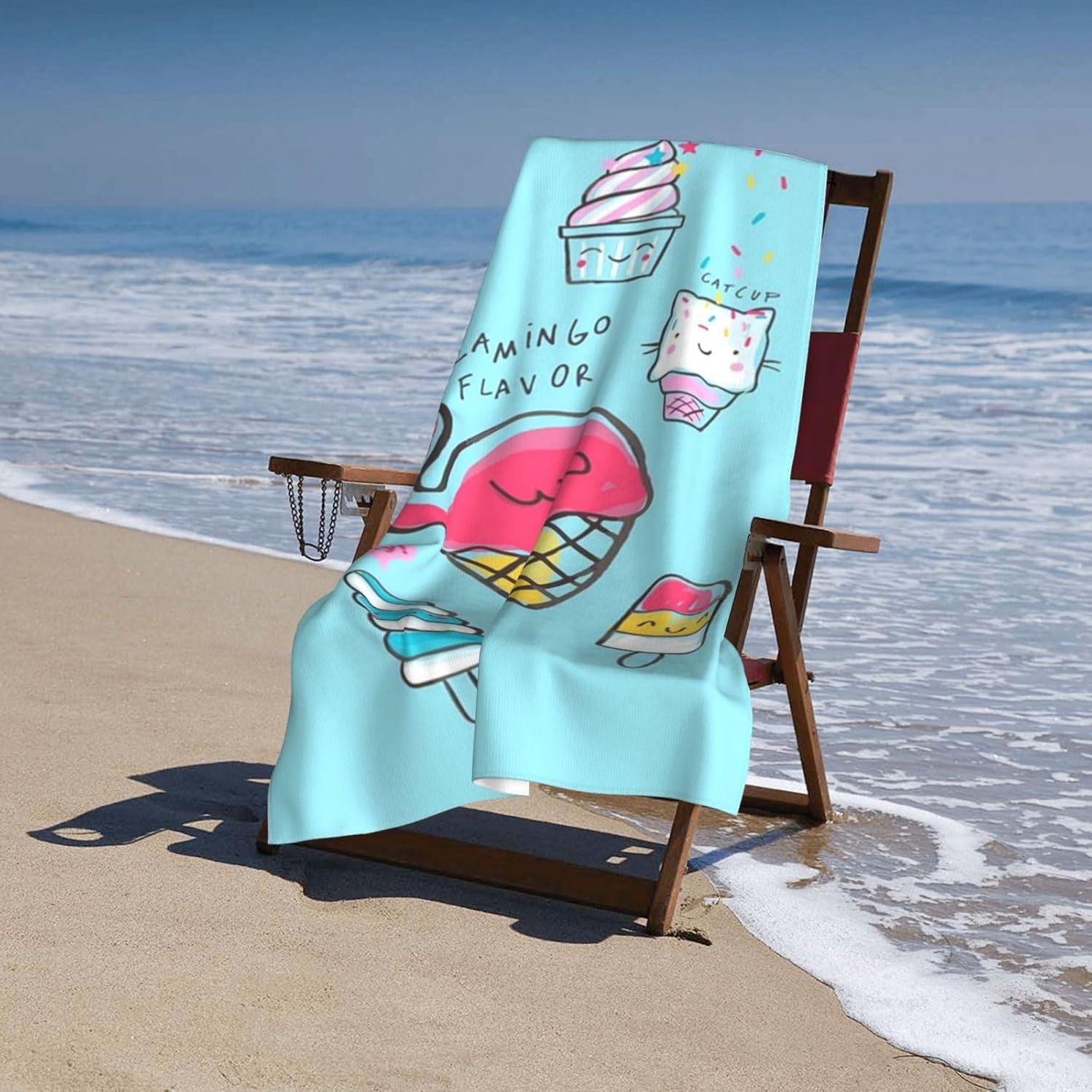 Toalla de Playa LMKLOP Microfibra 76x152 cm Secado Rápido