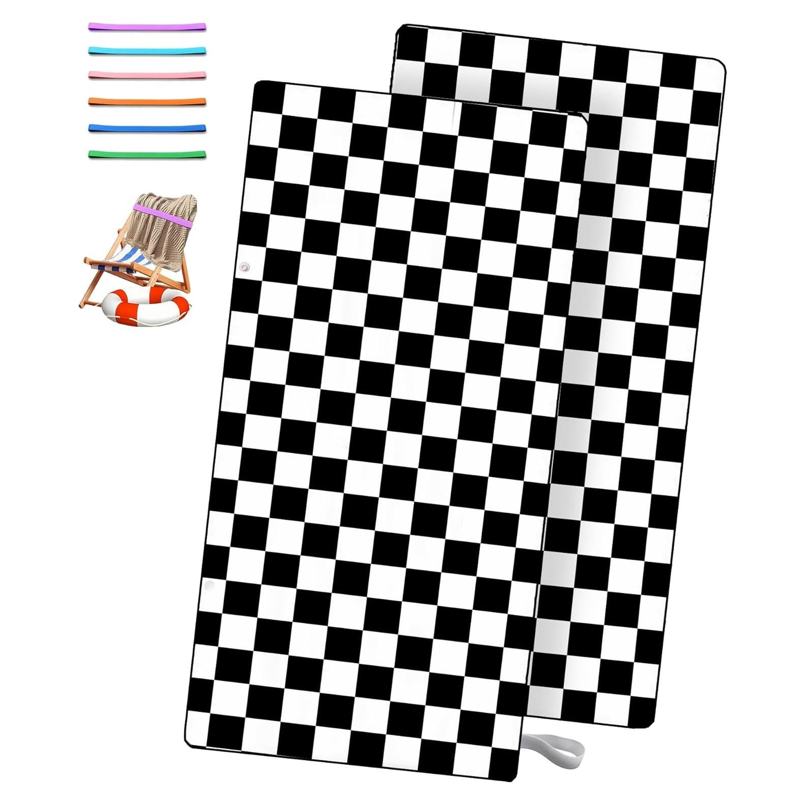 Toalla de Playa Grande BIFMVOG Microfibra 180x81 cm Secado Rápido